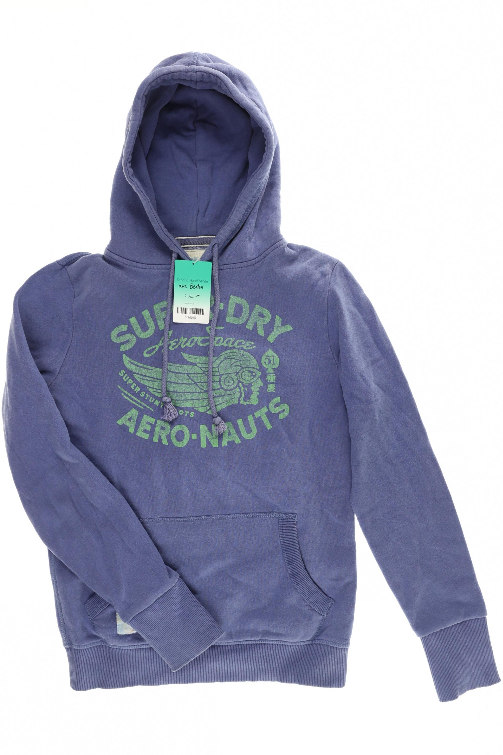 

Superdry Damen Kapuzenpullover, blau, Gr.