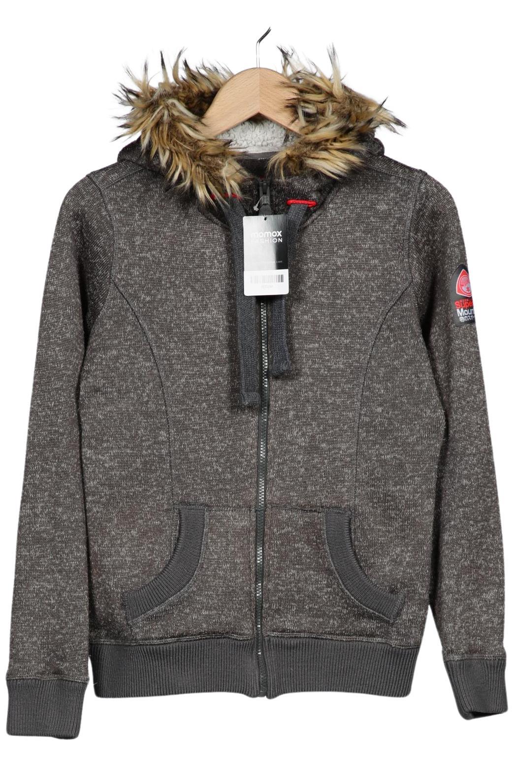 

Superdry Damen Kapuzenpullover, grau, Gr. 34