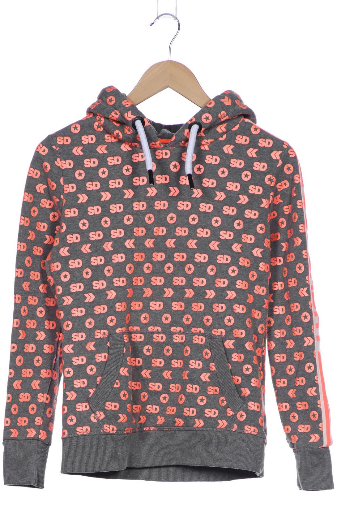 

Superdry Damen Kapuzenpullover, grau, Gr. 38