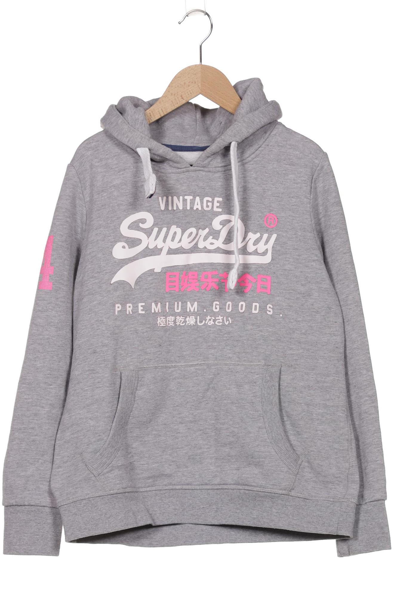 

Superdry Damen Kapuzenpullover, grau, Gr. 44