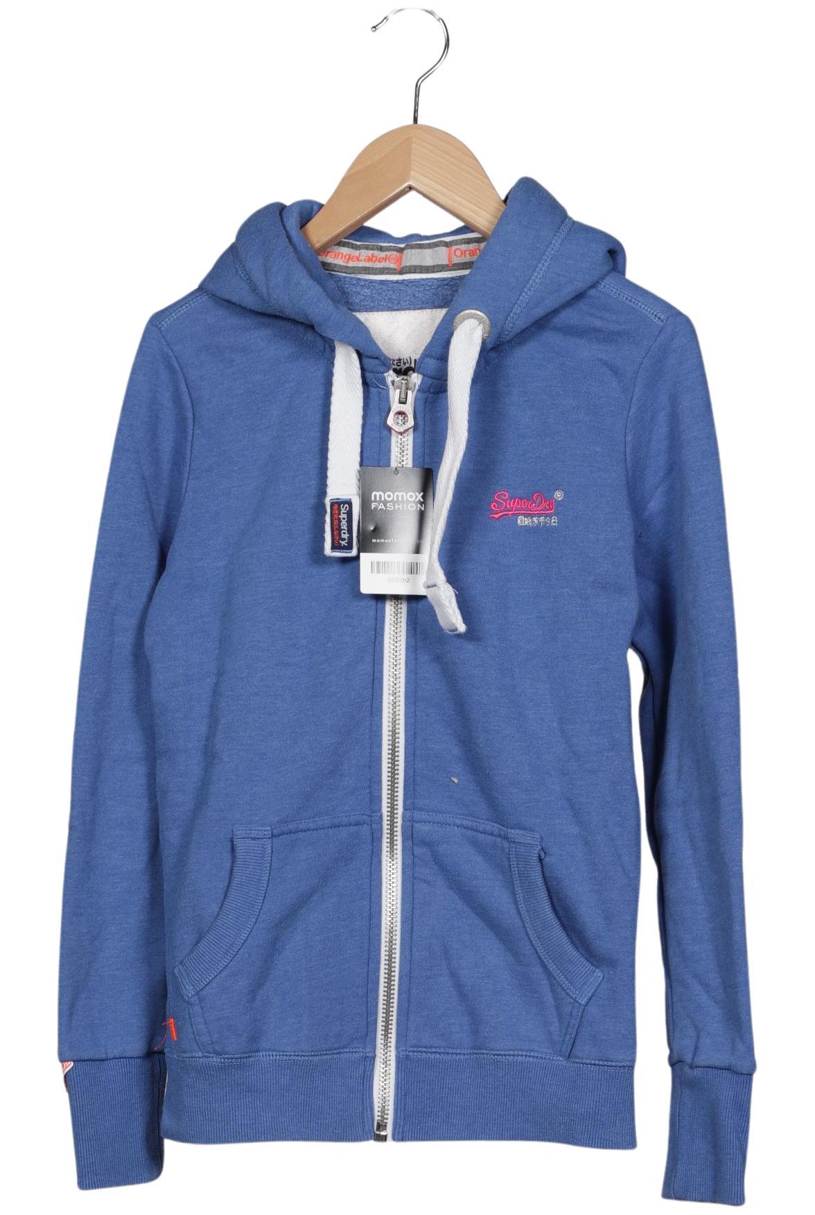

Superdry Damen Kapuzenpullover, blau, Gr. 34