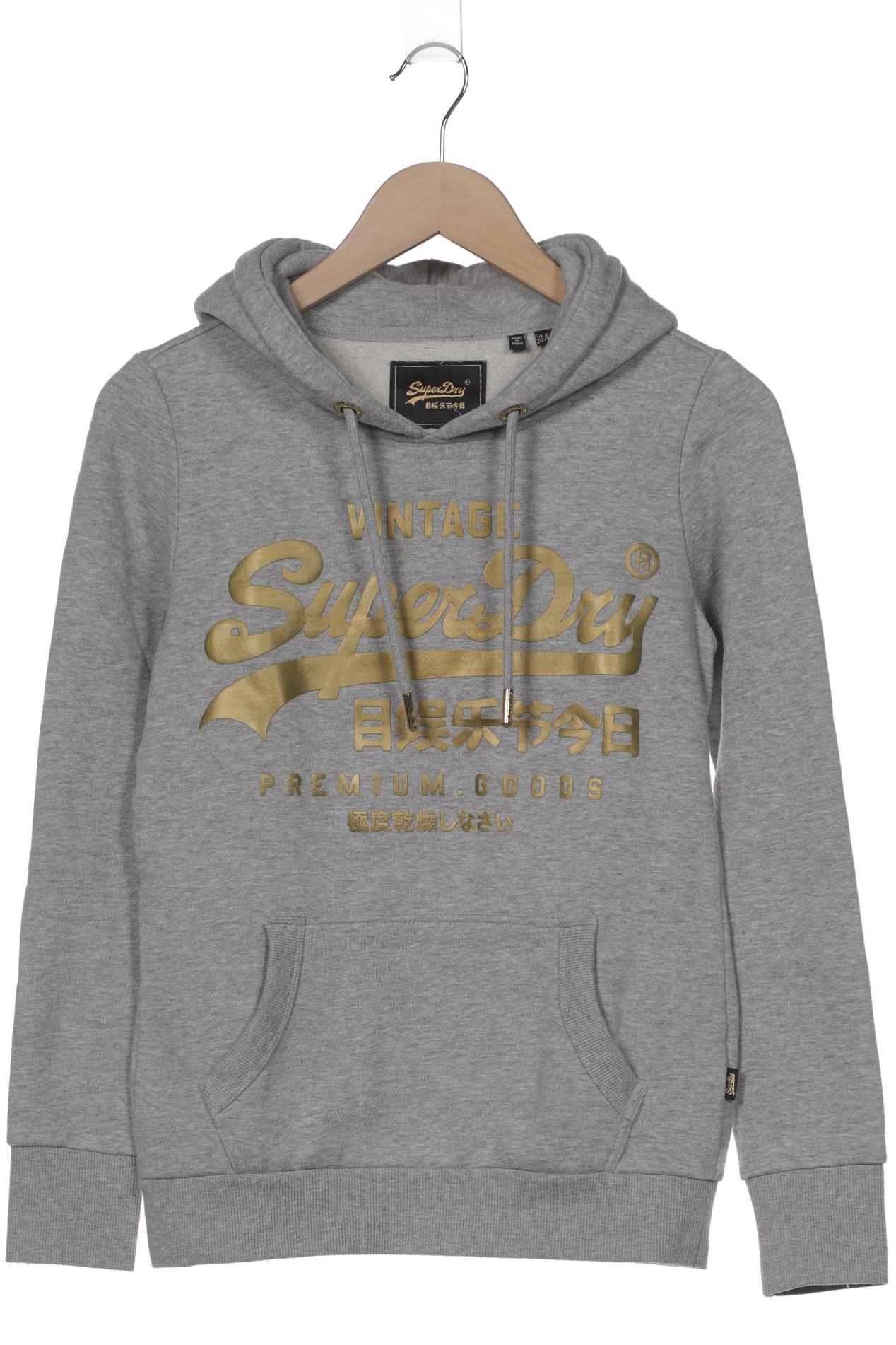 

Superdry Damen Kapuzenpullover, grau, Gr. 36