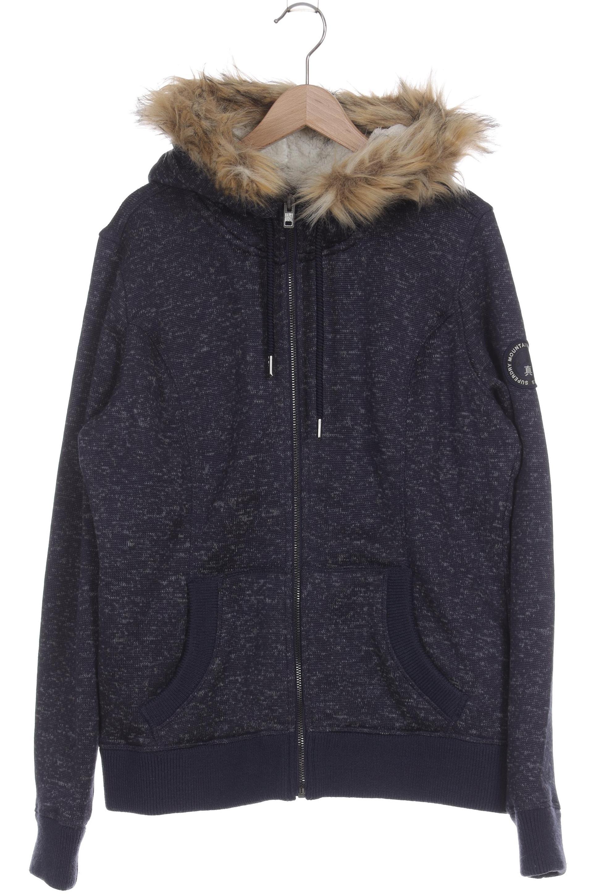 

Superdry Damen Kapuzenpullover, blau, Gr.