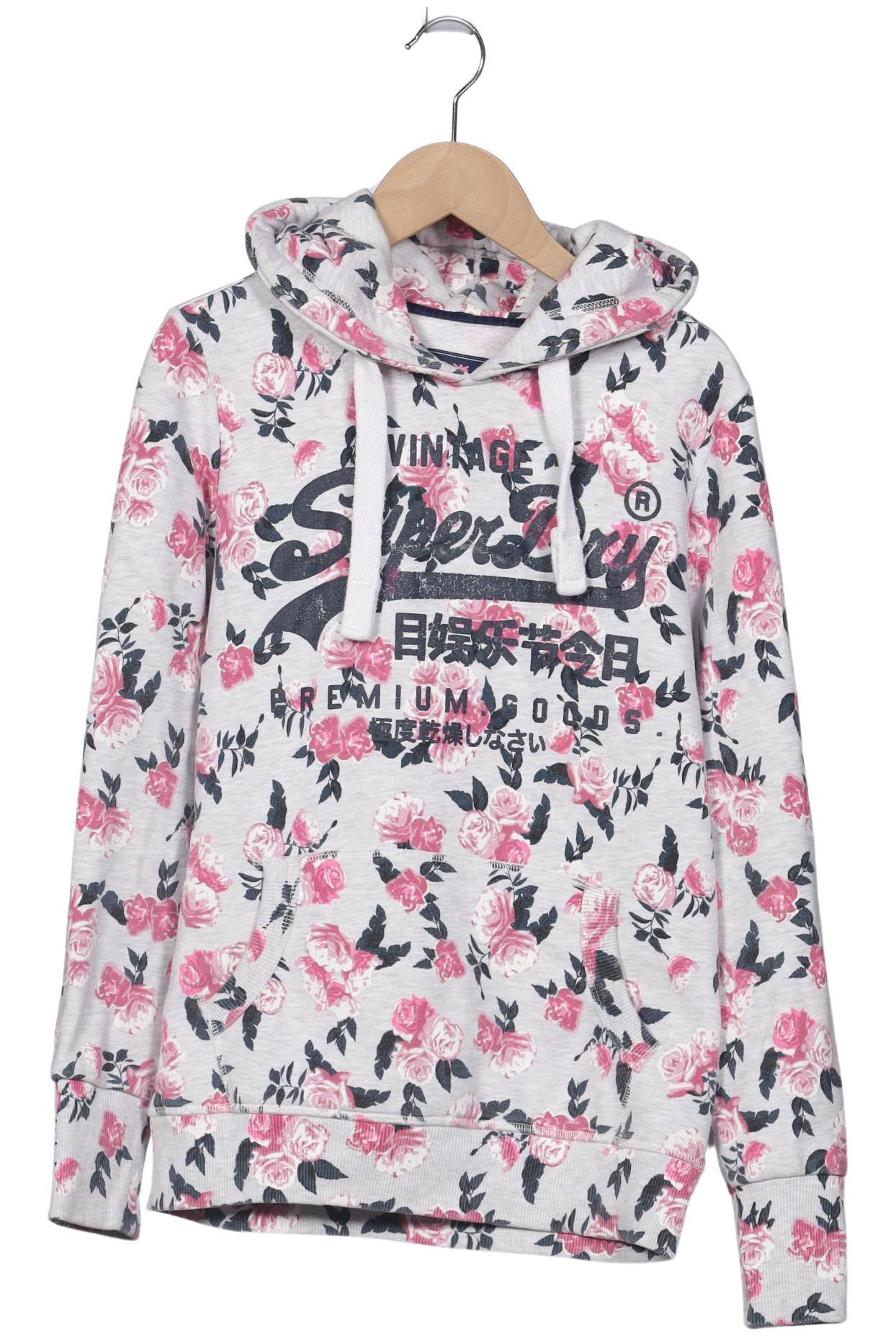 

Superdry Damen Kapuzenpullover, grau, Gr. 36