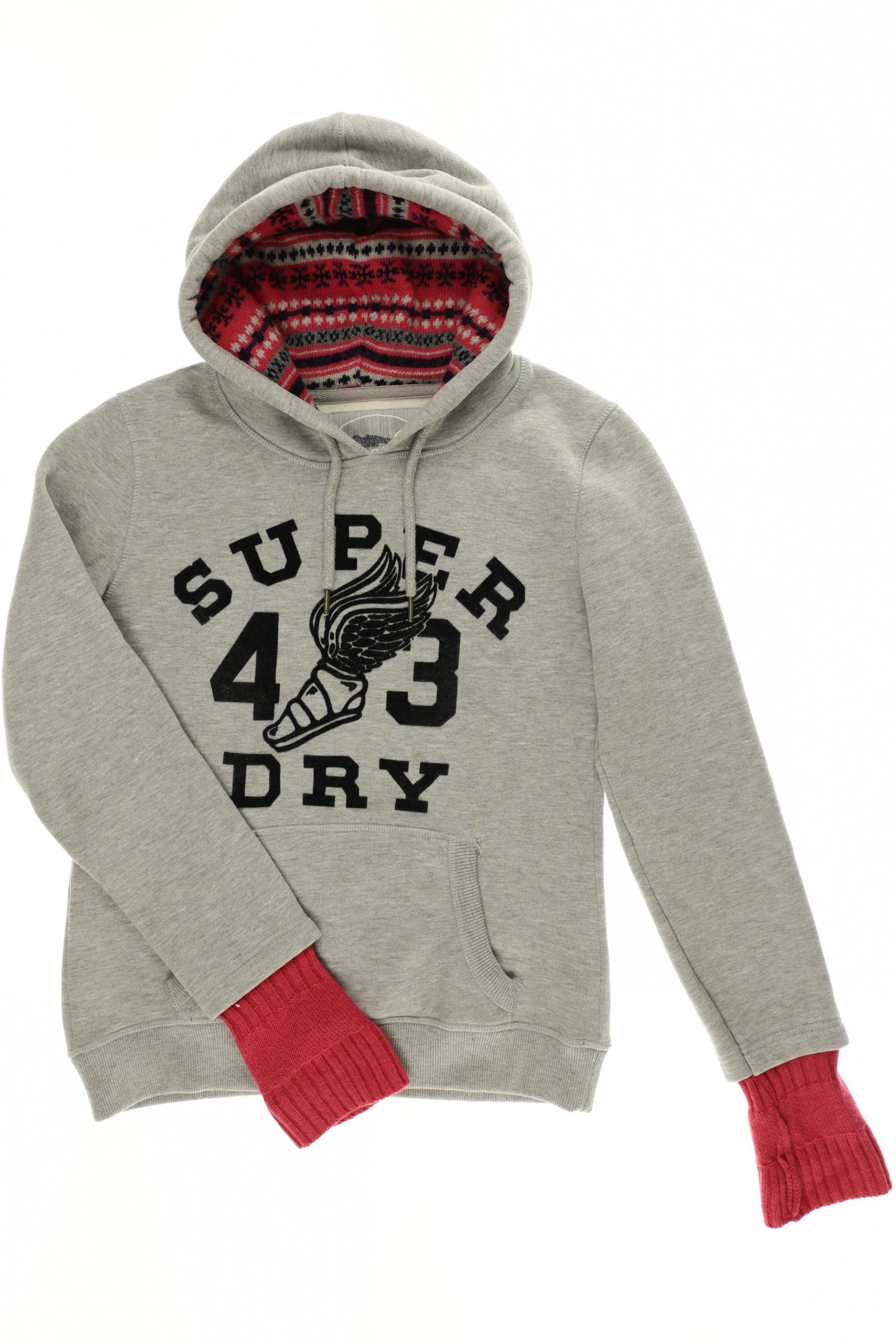 

Superdry Damen Kapuzenpullover, grau, Gr.
