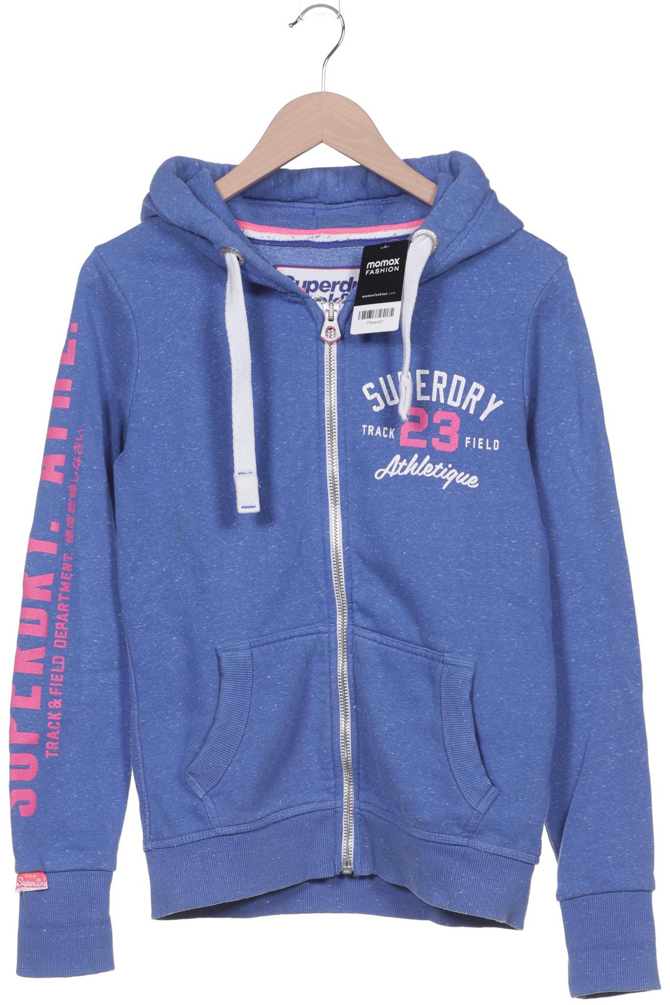 

Superdry Damen Kapuzenpullover, blau, Gr. 38