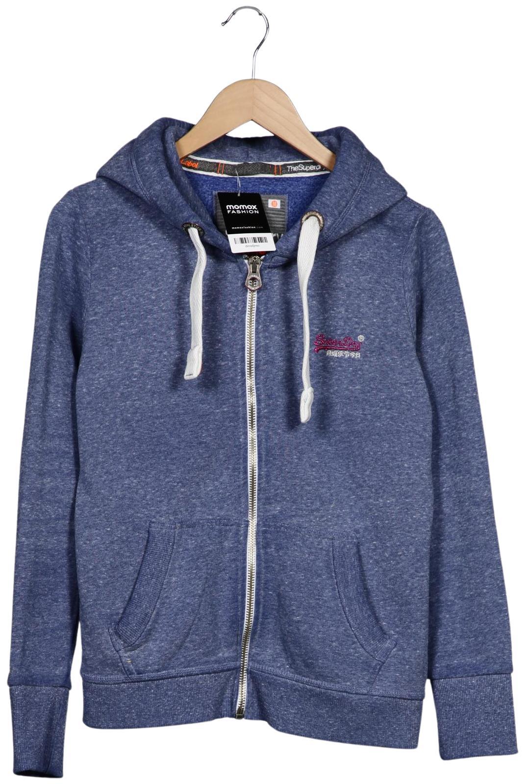 

Superdry Damen Kapuzenpullover, blau, Gr. 38