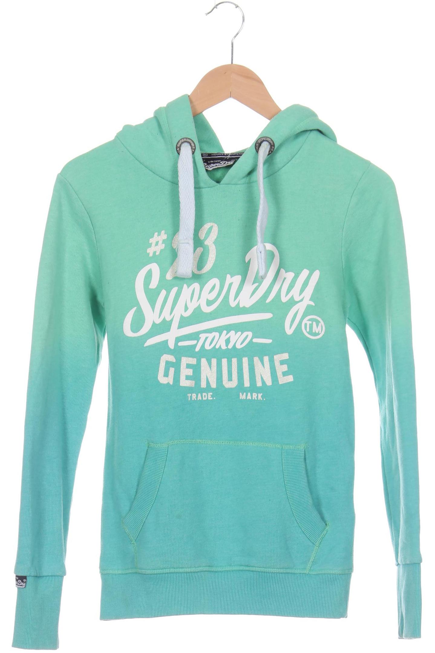 

Superdry Damen Kapuzenpullover, grün, Gr. 34