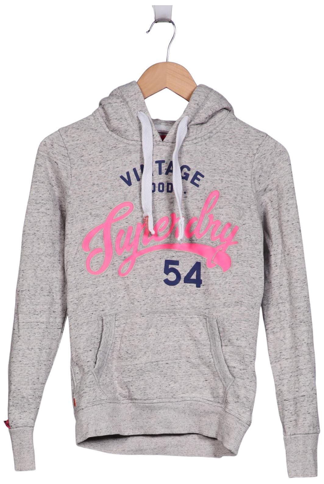 

Superdry Damen Kapuzenpullover, grau, Gr. 34