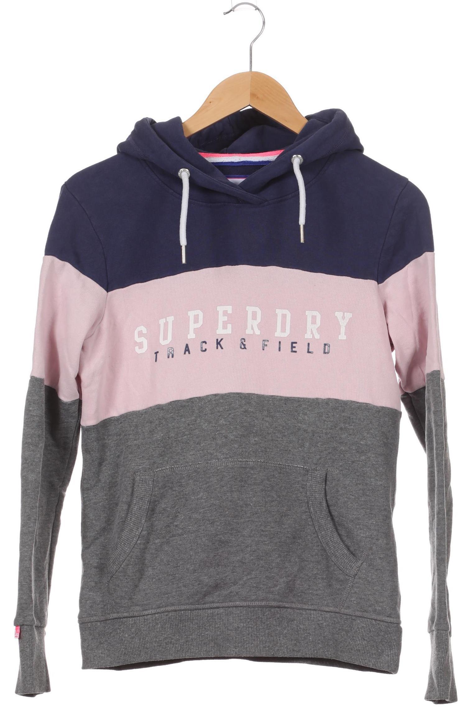 

Superdry Damen Kapuzenpullover, blau, Gr. 38