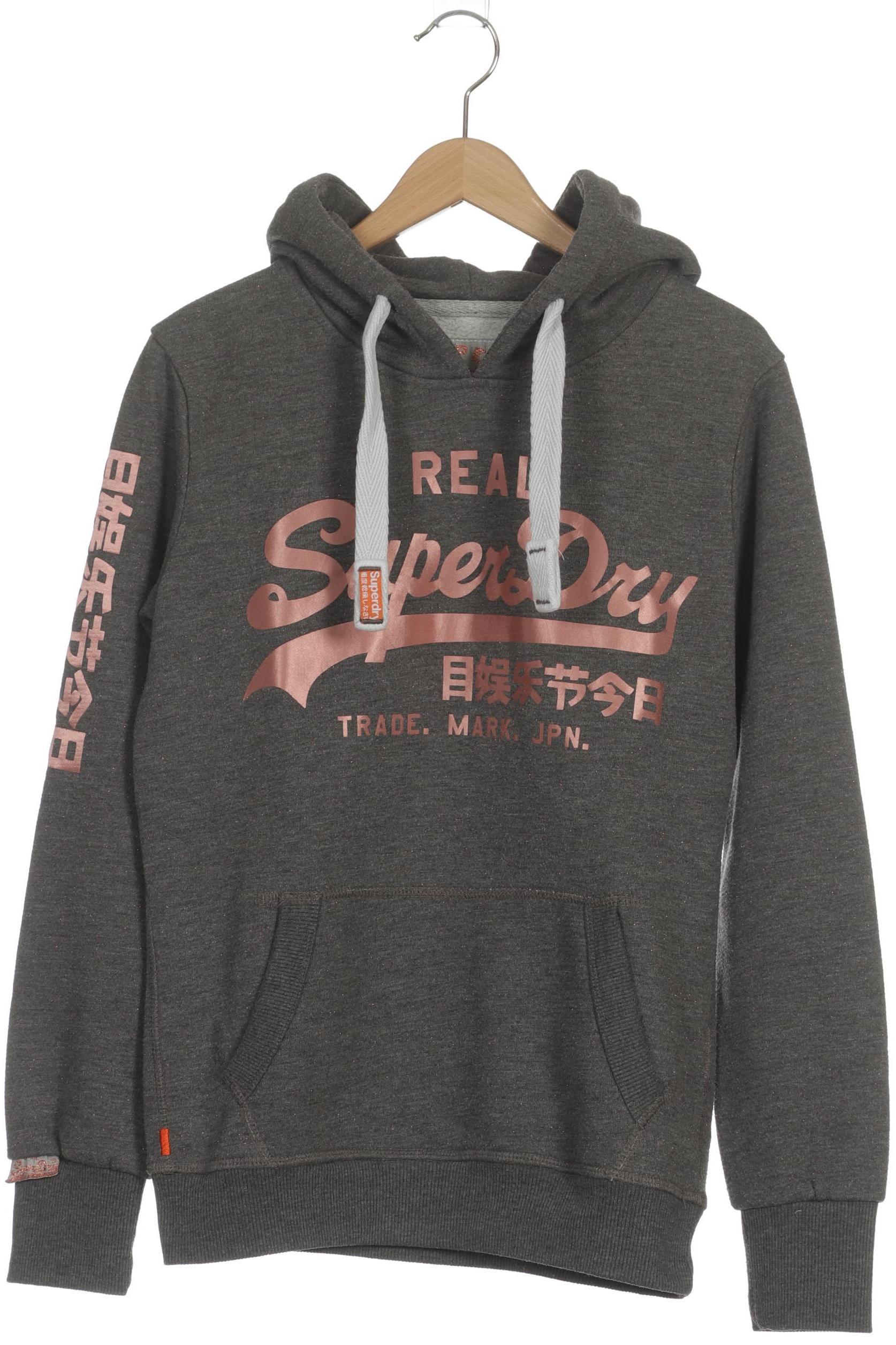 

Superdry Damen Kapuzenpullover, grau, Gr.