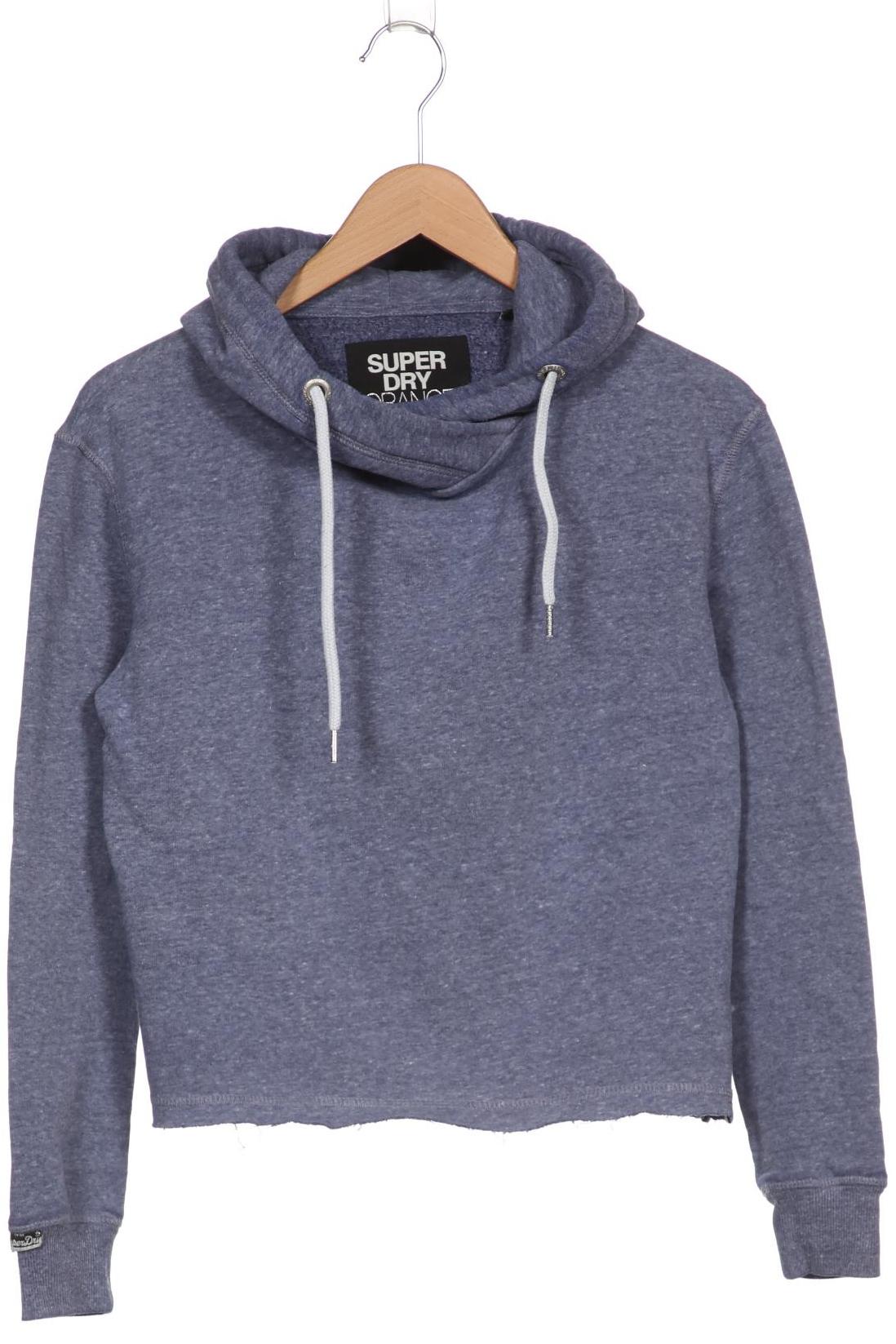 

Superdry Damen Kapuzenpullover, blau, Gr. 34