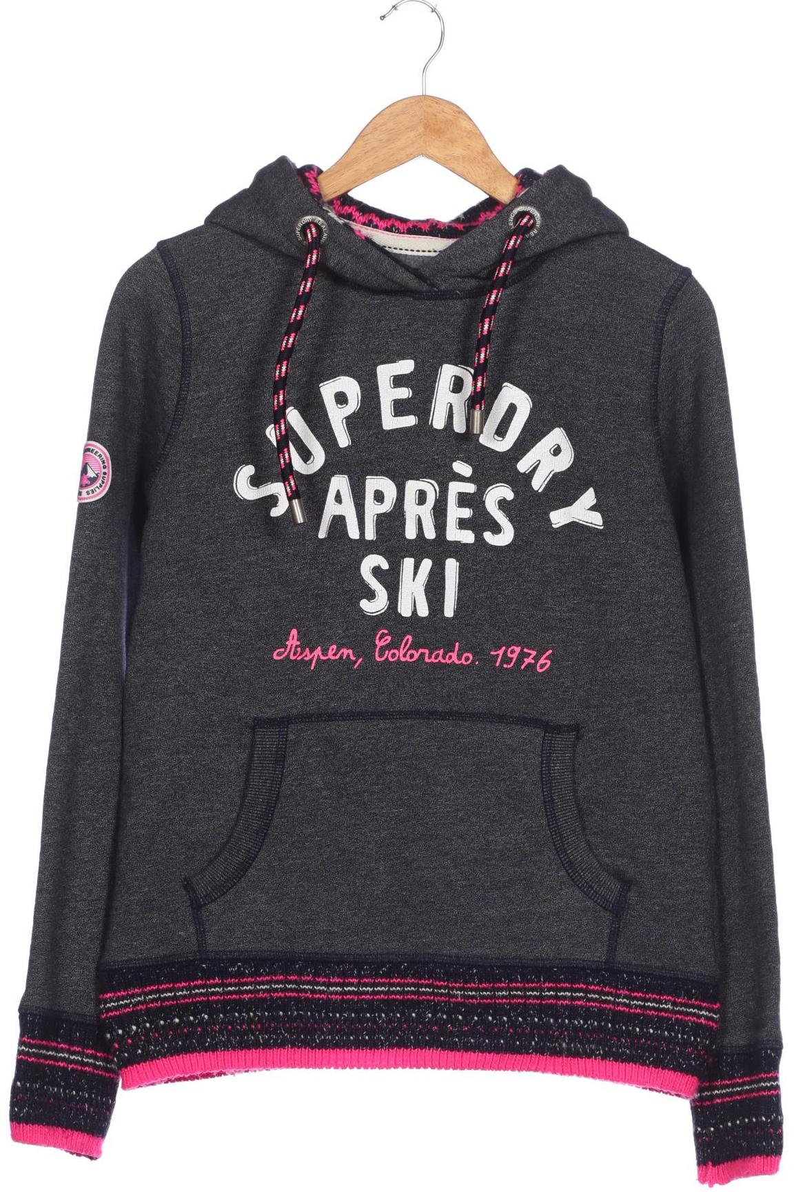 

Superdry Damen Kapuzenpullover, grau, Gr. 42