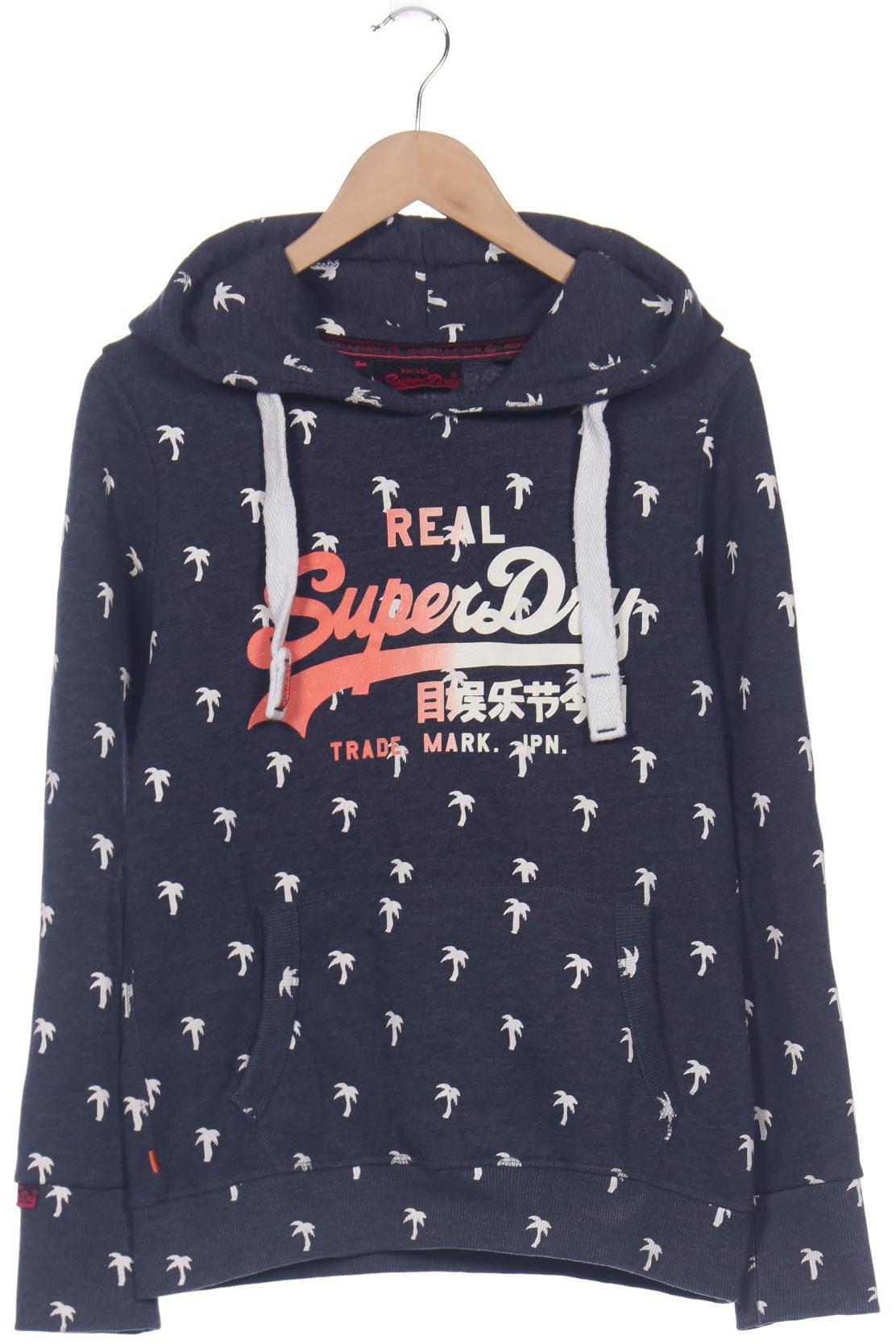 

Superdry Damen Kapuzenpullover, blau, Gr. 42