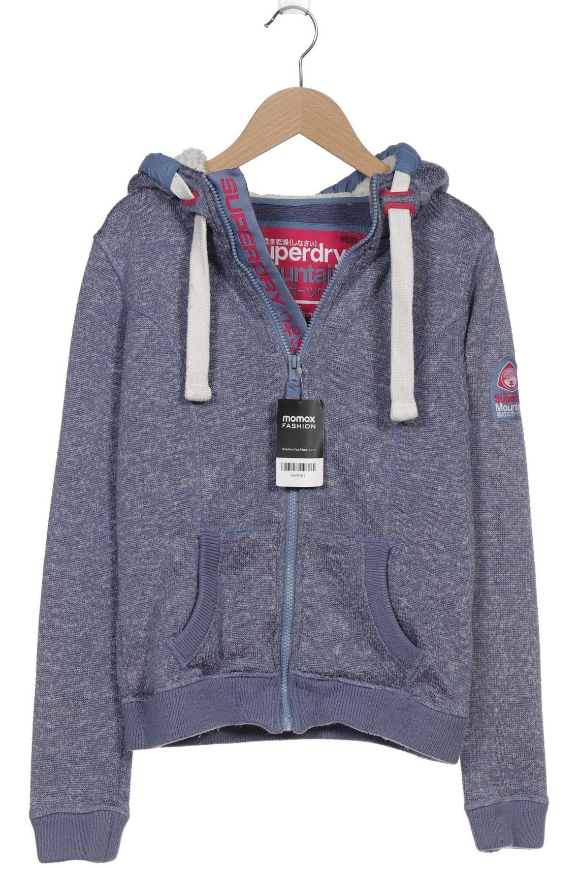 

Superdry Damen Kapuzenpullover, blau, Gr. 34