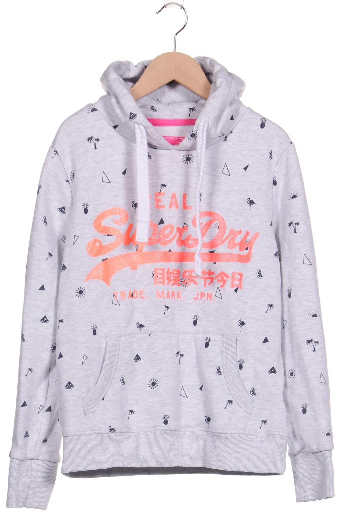 

Superdry Damen Kapuzenpullover, grau, Gr. 38