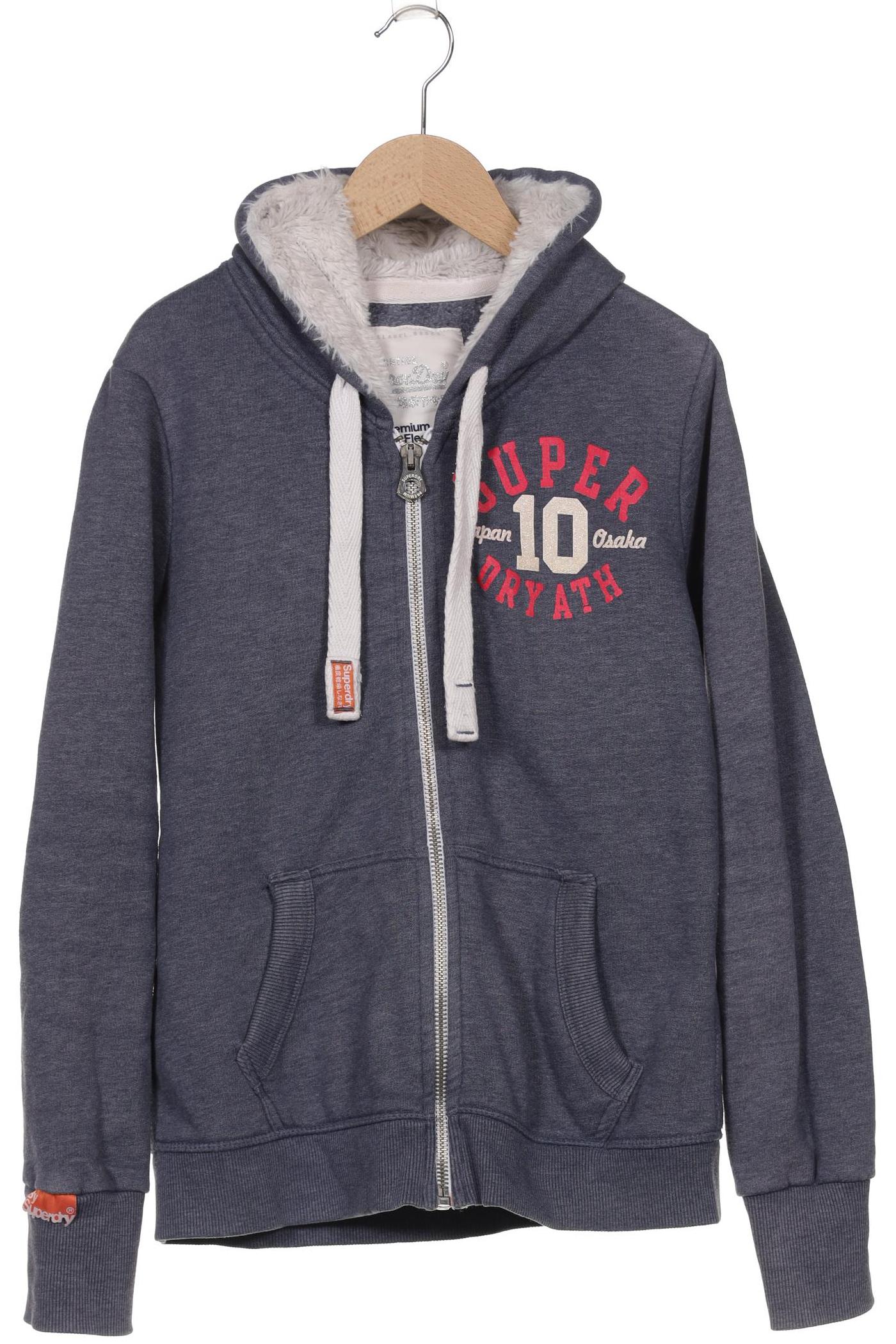 

Superdry Damen Kapuzenpullover, blau, Gr. 38
