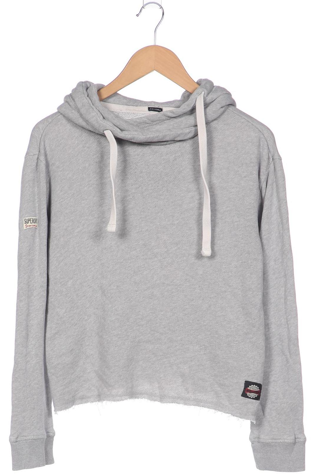 

Superdry Damen Kapuzenpullover, grau, Gr. 34
