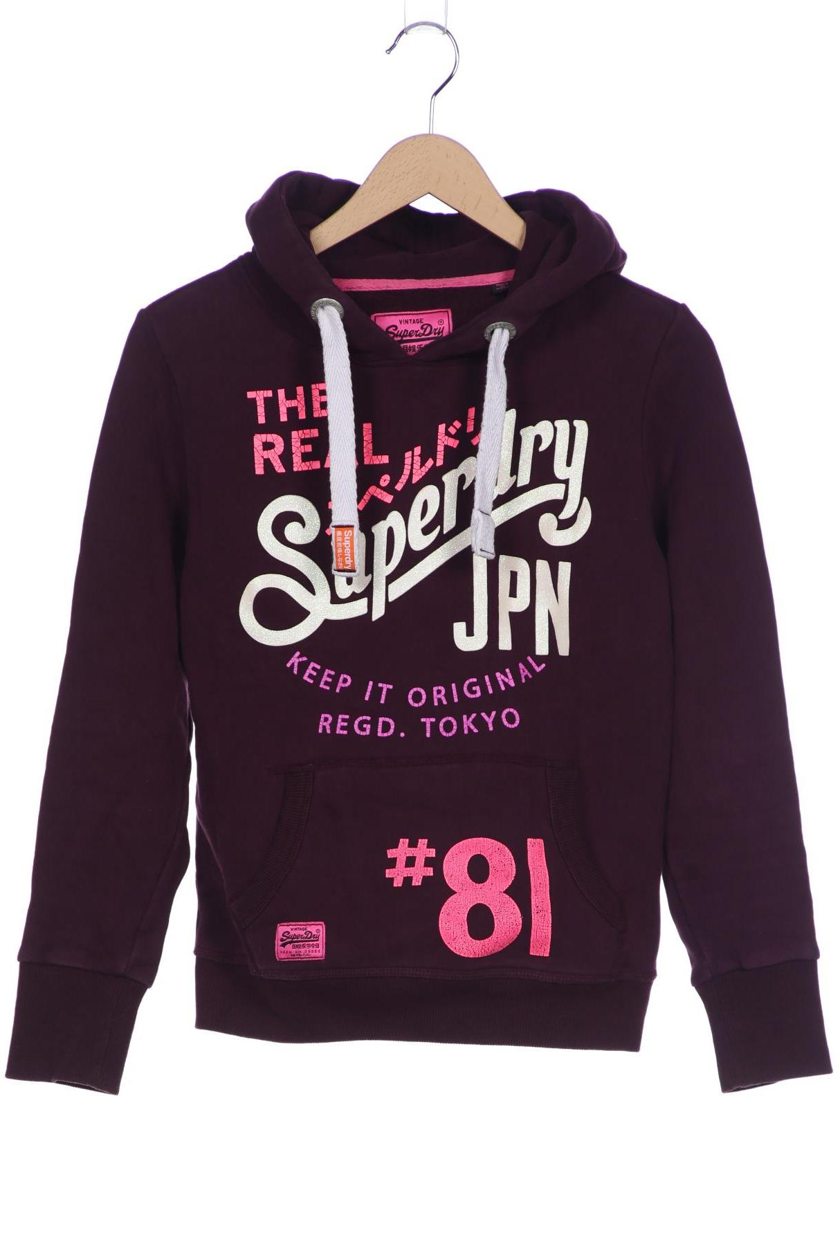 

Superdry Damen Kapuzenpullover, bordeaux, Gr. 36