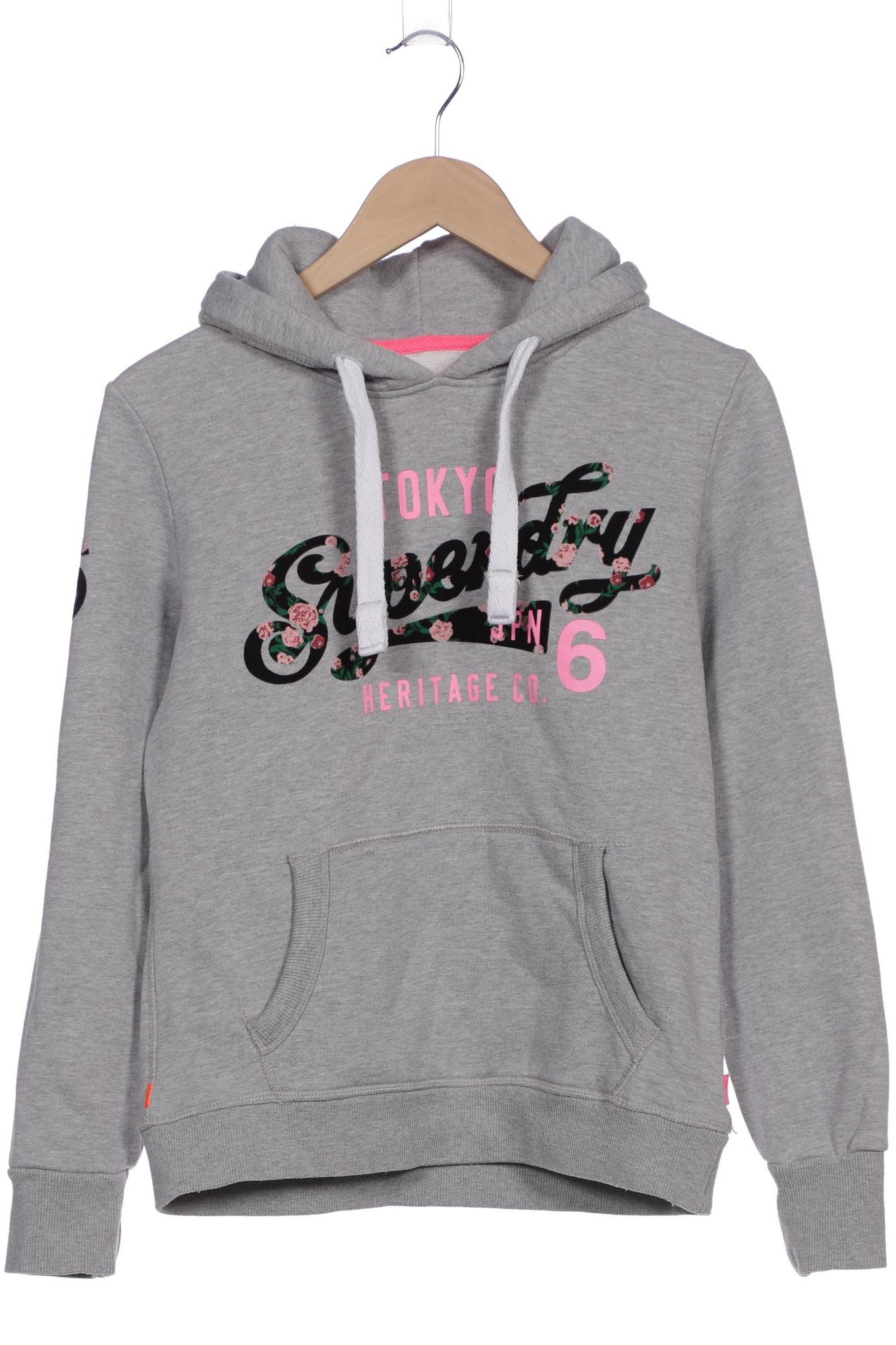 

Superdry Damen Kapuzenpullover, grau, Gr. 40