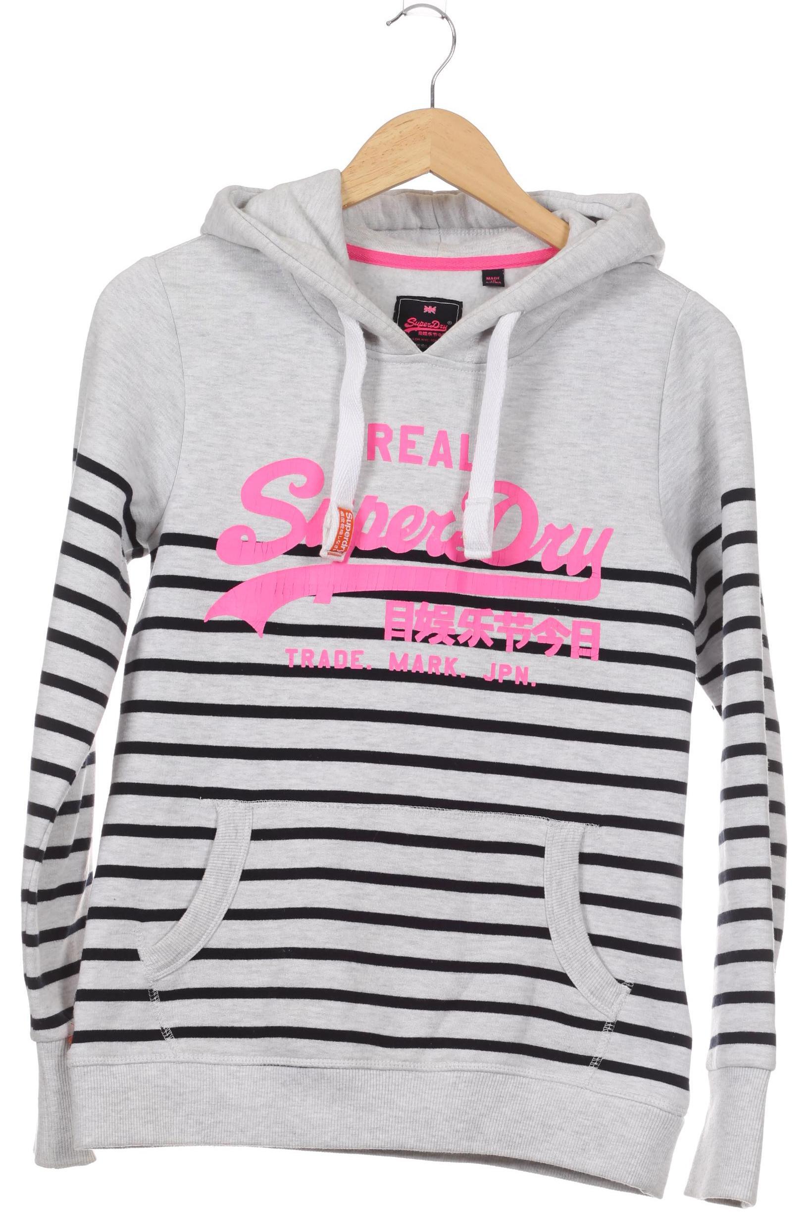 

Superdry Damen Kapuzenpullover, grau, Gr.