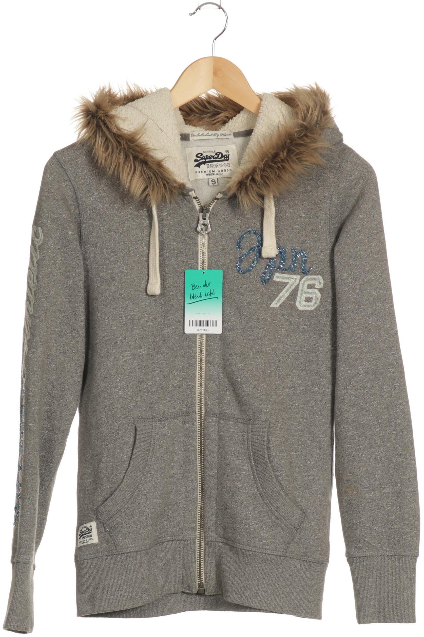 

Superdry Damen Kapuzenpullover, grau, Gr.