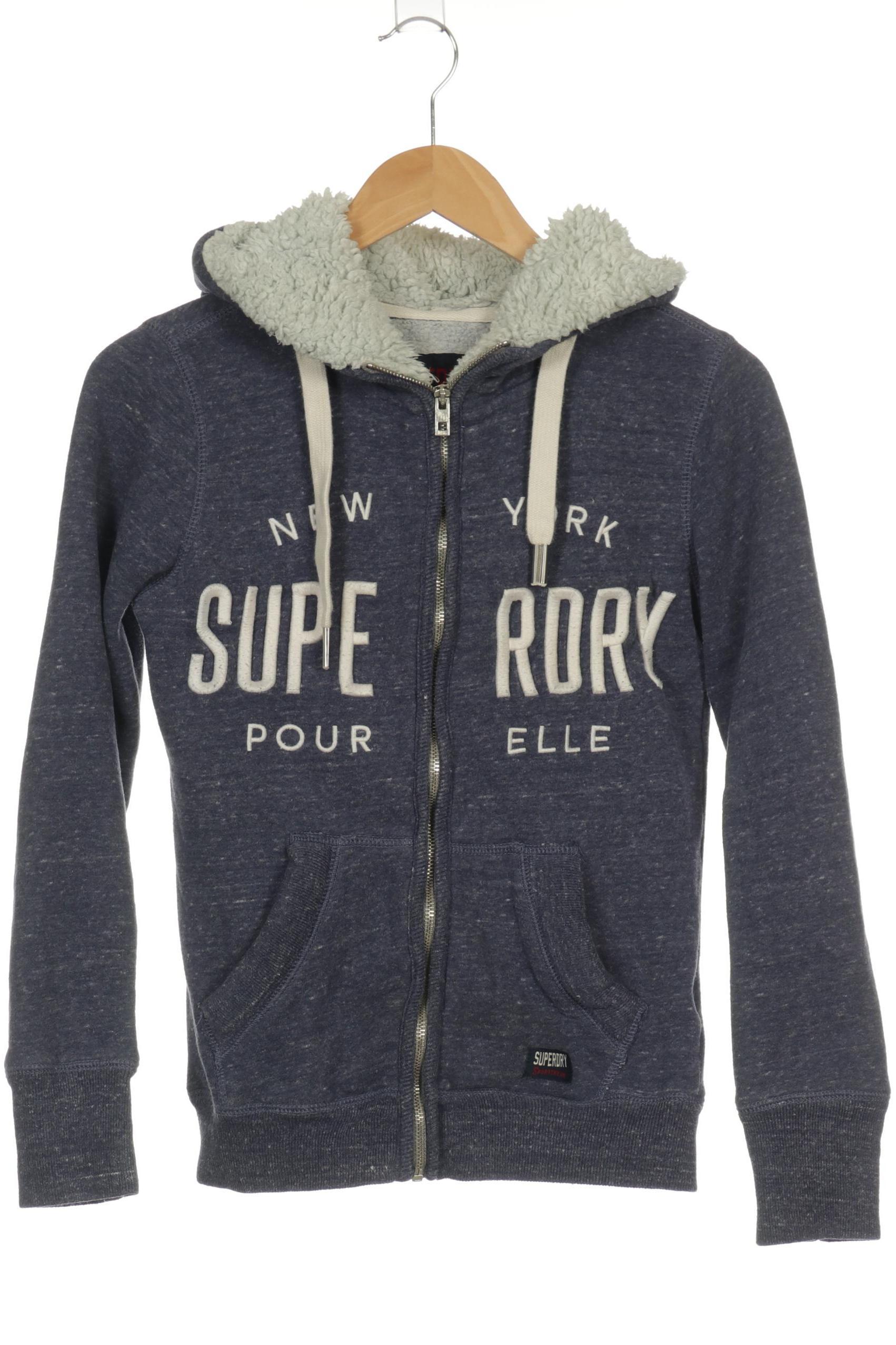 

Superdry Damen Kapuzenpullover, blau, Gr.