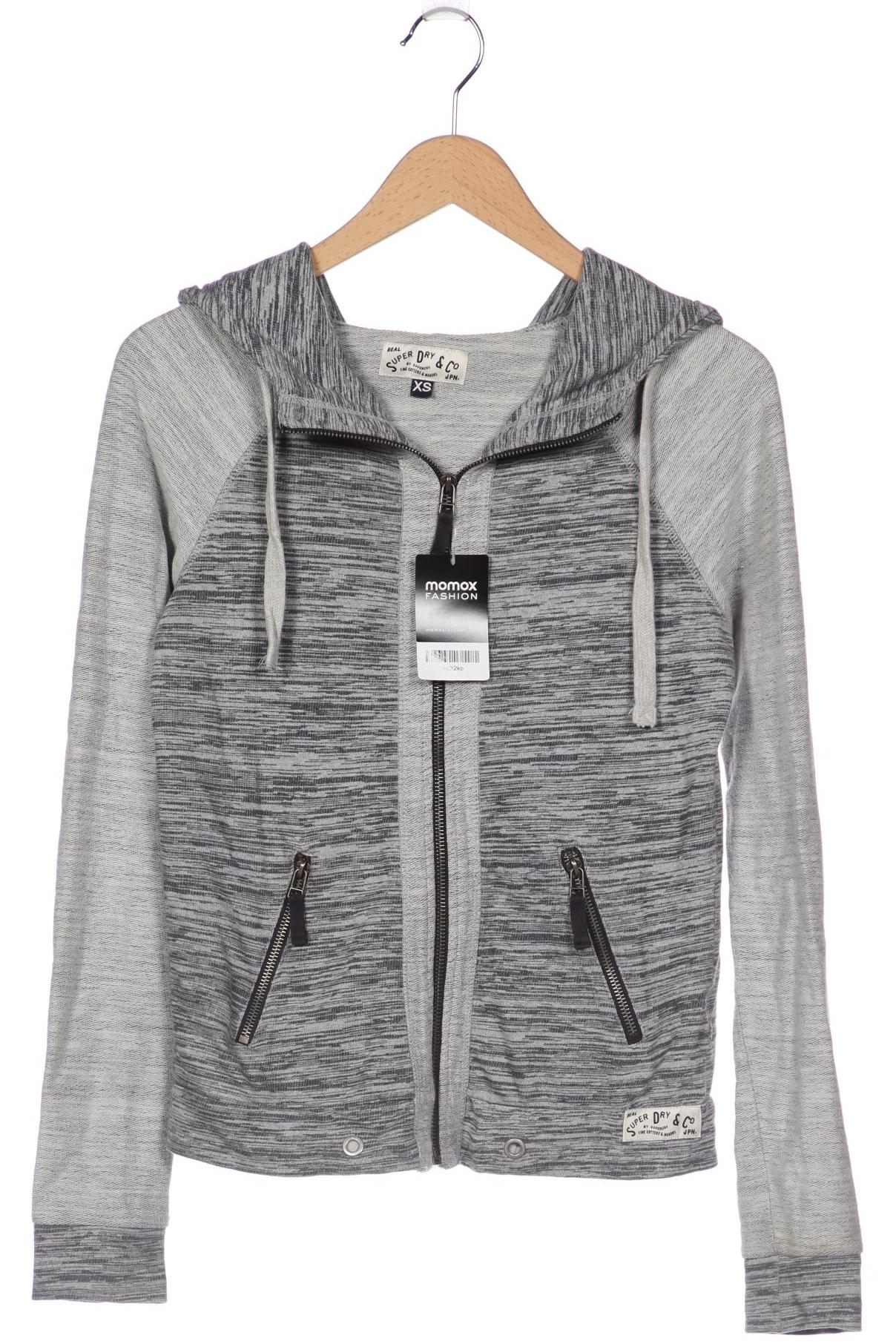 

Superdry Damen Kapuzenpullover, grau, Gr. 34
