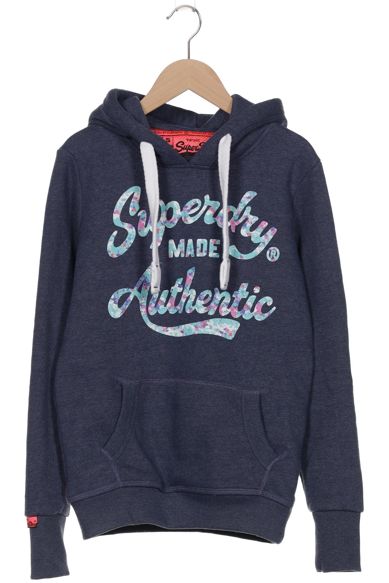 

Superdry Damen Kapuzenpullover, blau, Gr. 36