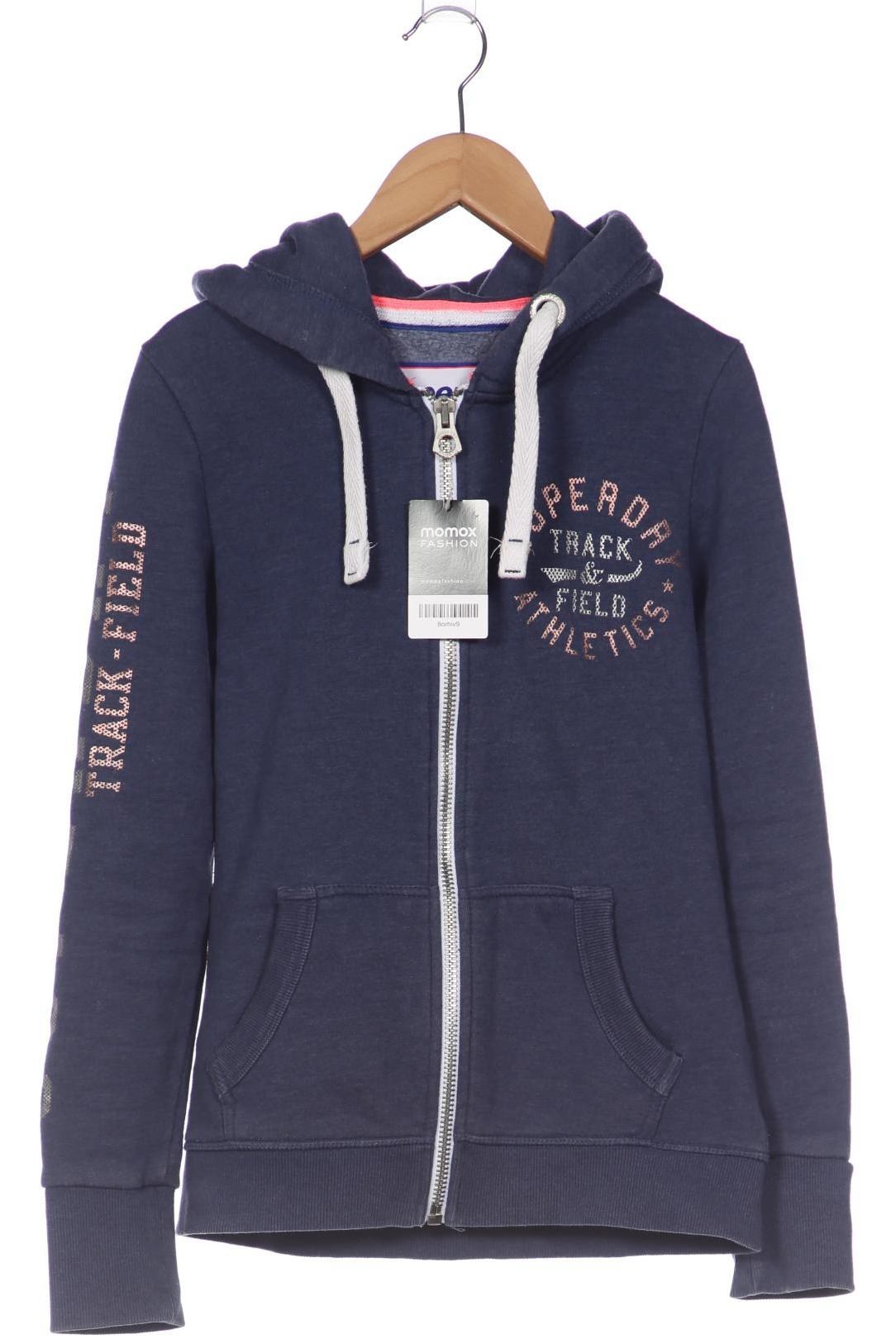 

Superdry Damen Kapuzenpullover, blau, Gr. 38