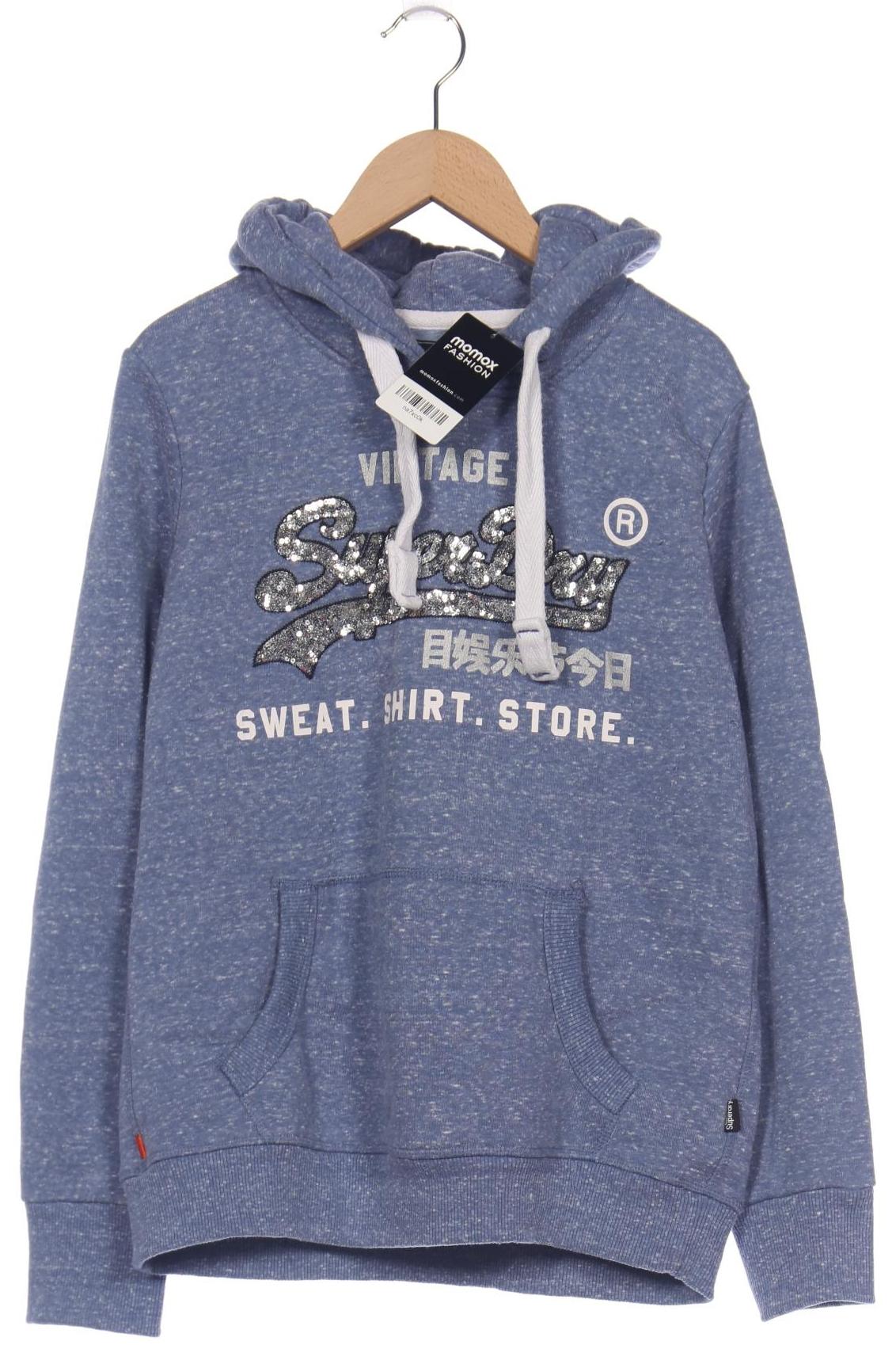 

Superdry Damen Kapuzenpullover, blau, Gr. 40
