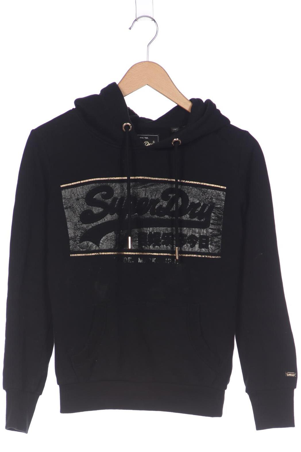 

Superdry Damen Kapuzenpullover, schwarz, Gr. 34