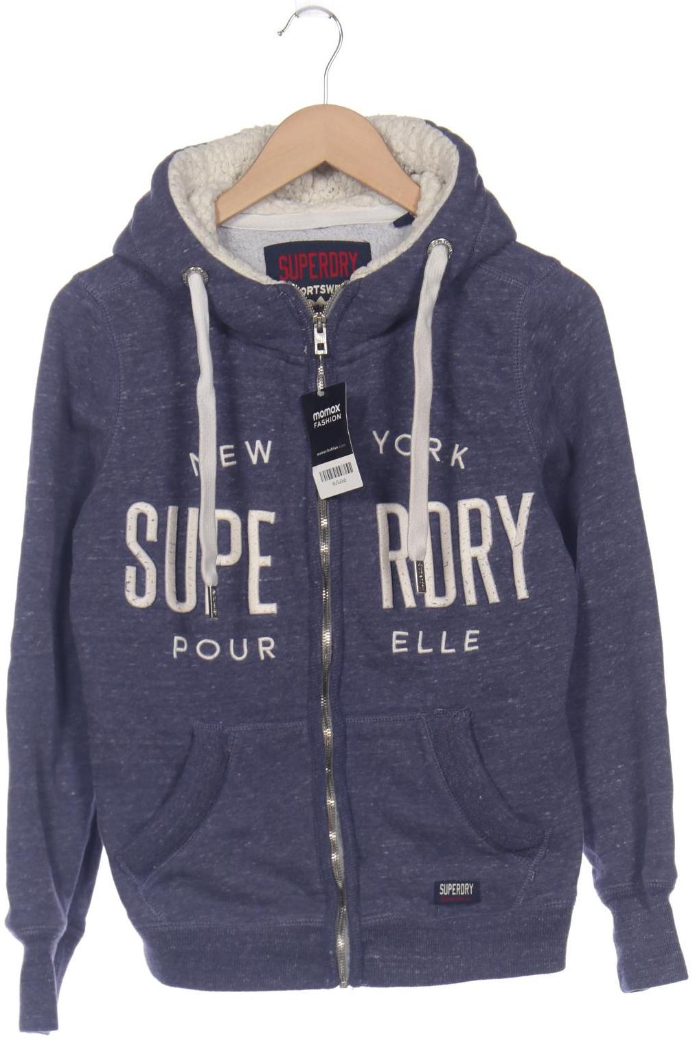 

Superdry Damen Kapuzenpullover, blau, Gr. 38