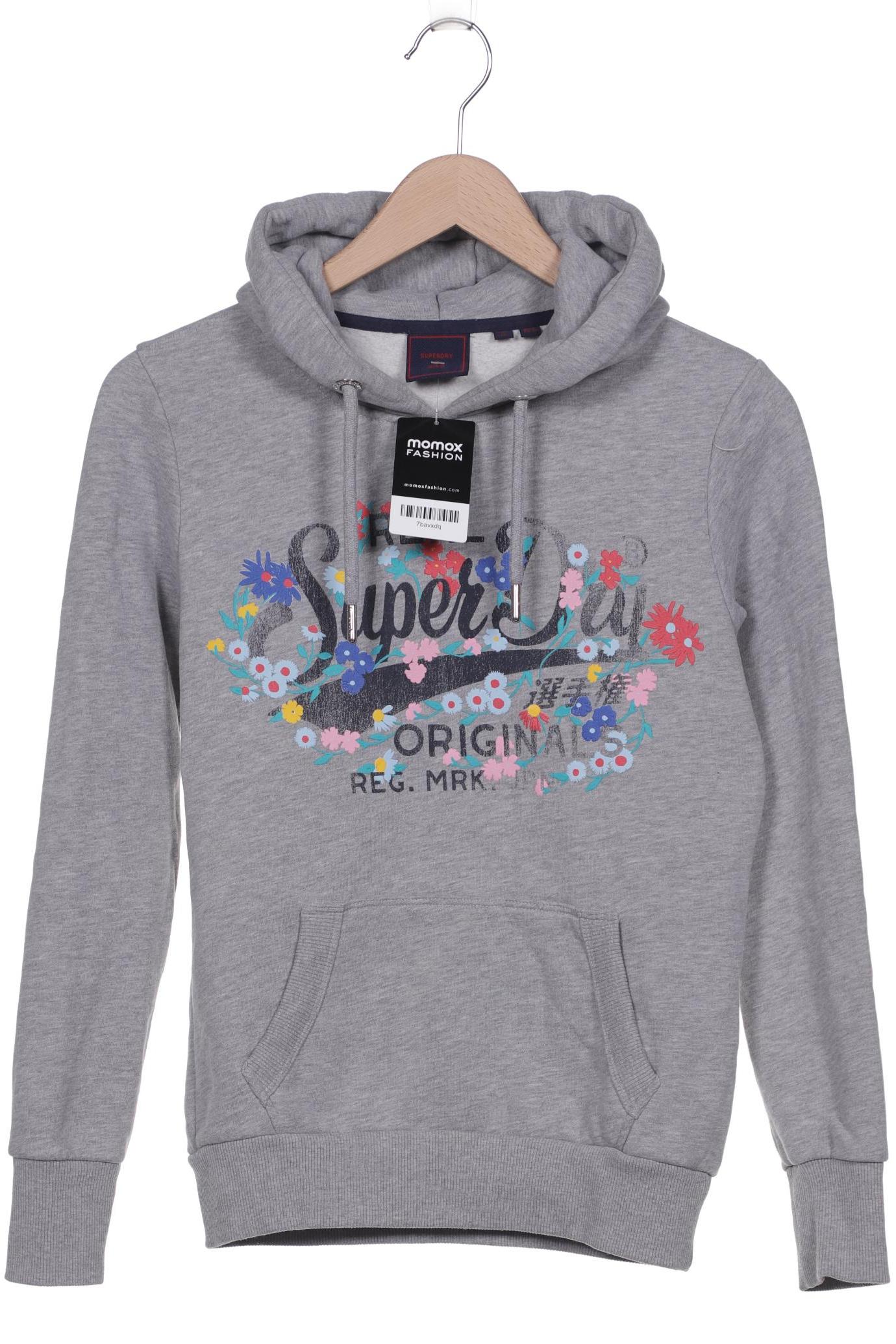 

Superdry Damen Kapuzenpullover, grau, Gr. 36