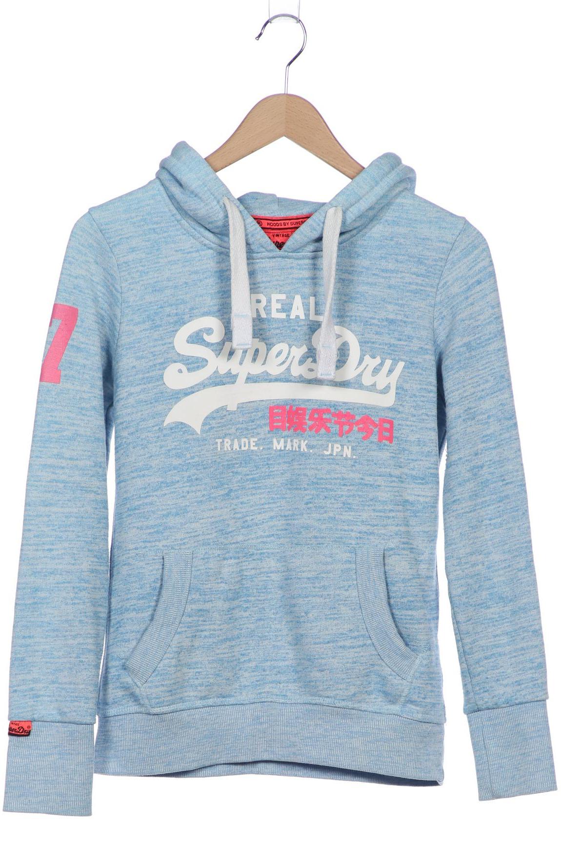 

Superdry Damen Kapuzenpullover, hellblau, Gr. 38
