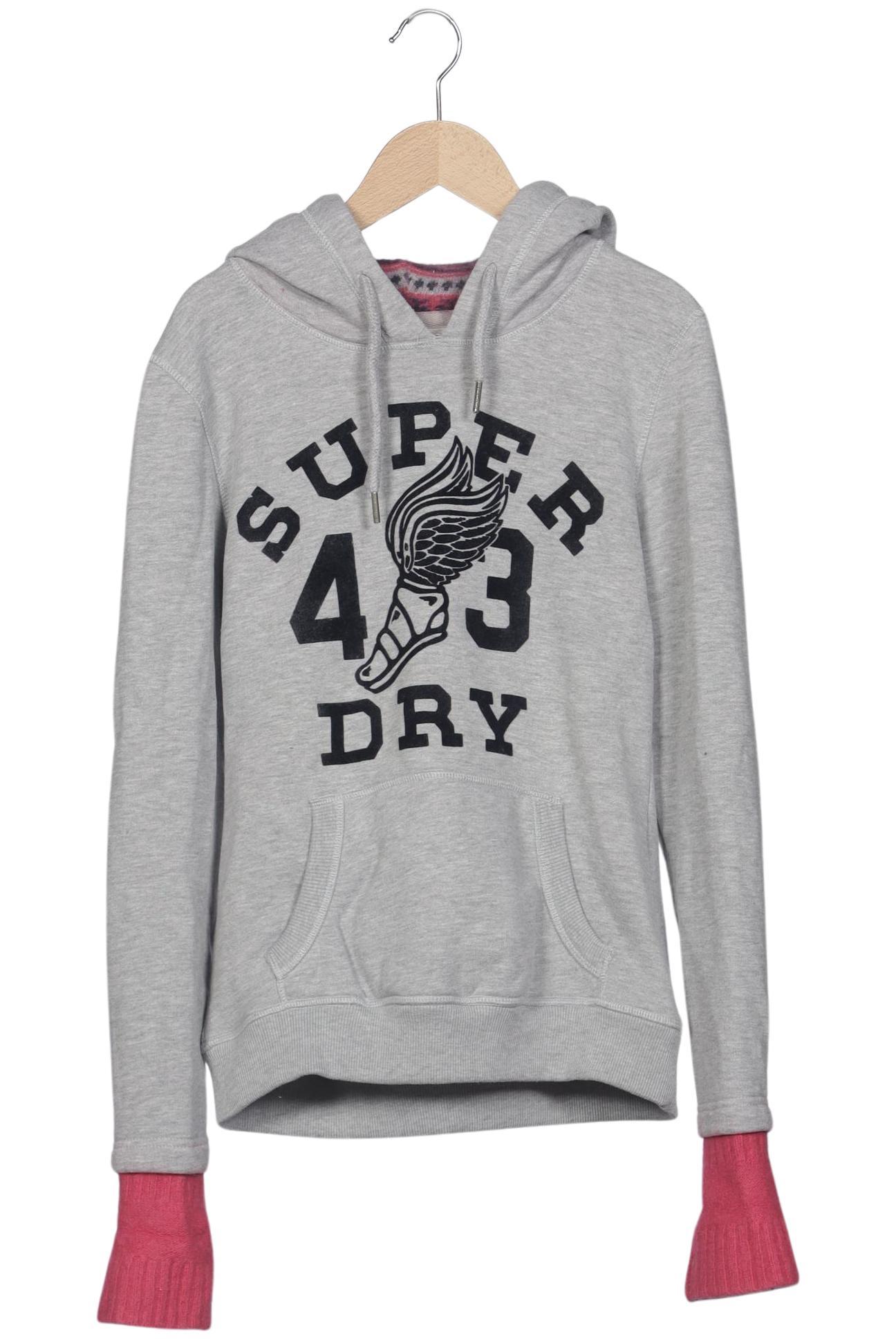 

Superdry Damen Kapuzenpullover, grau, Gr. 38
