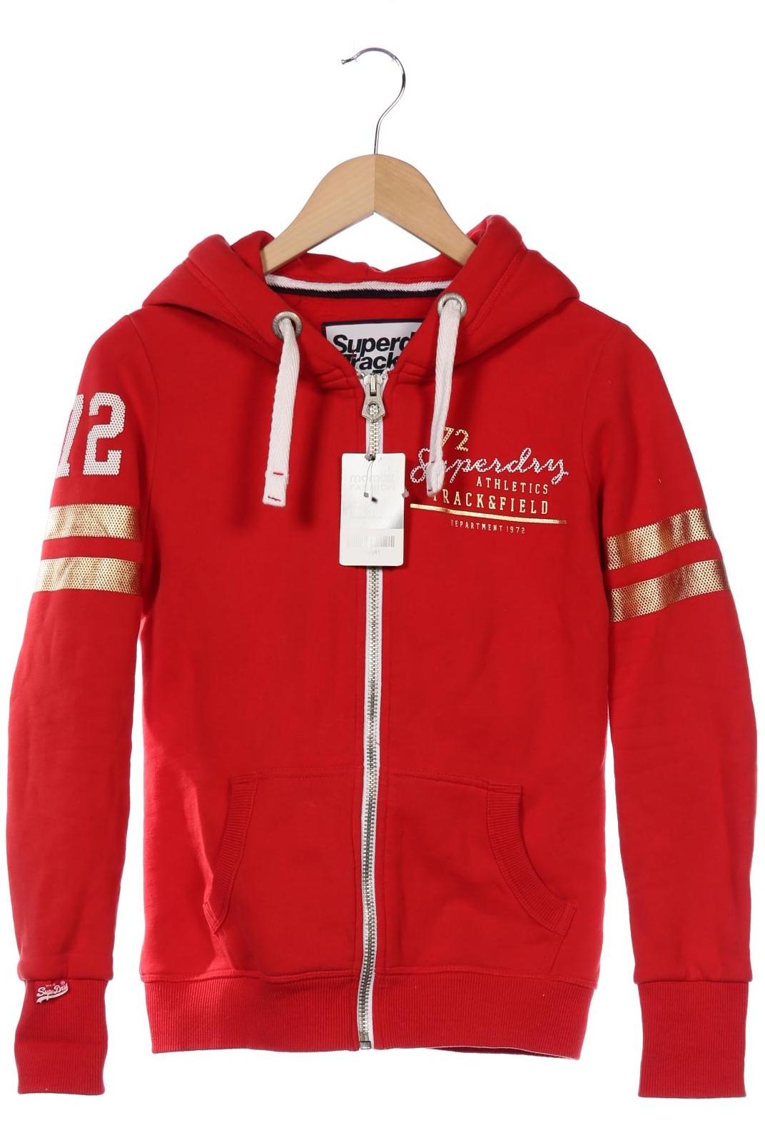 

Superdry Damen Kapuzenpullover, rot, Gr. 38
