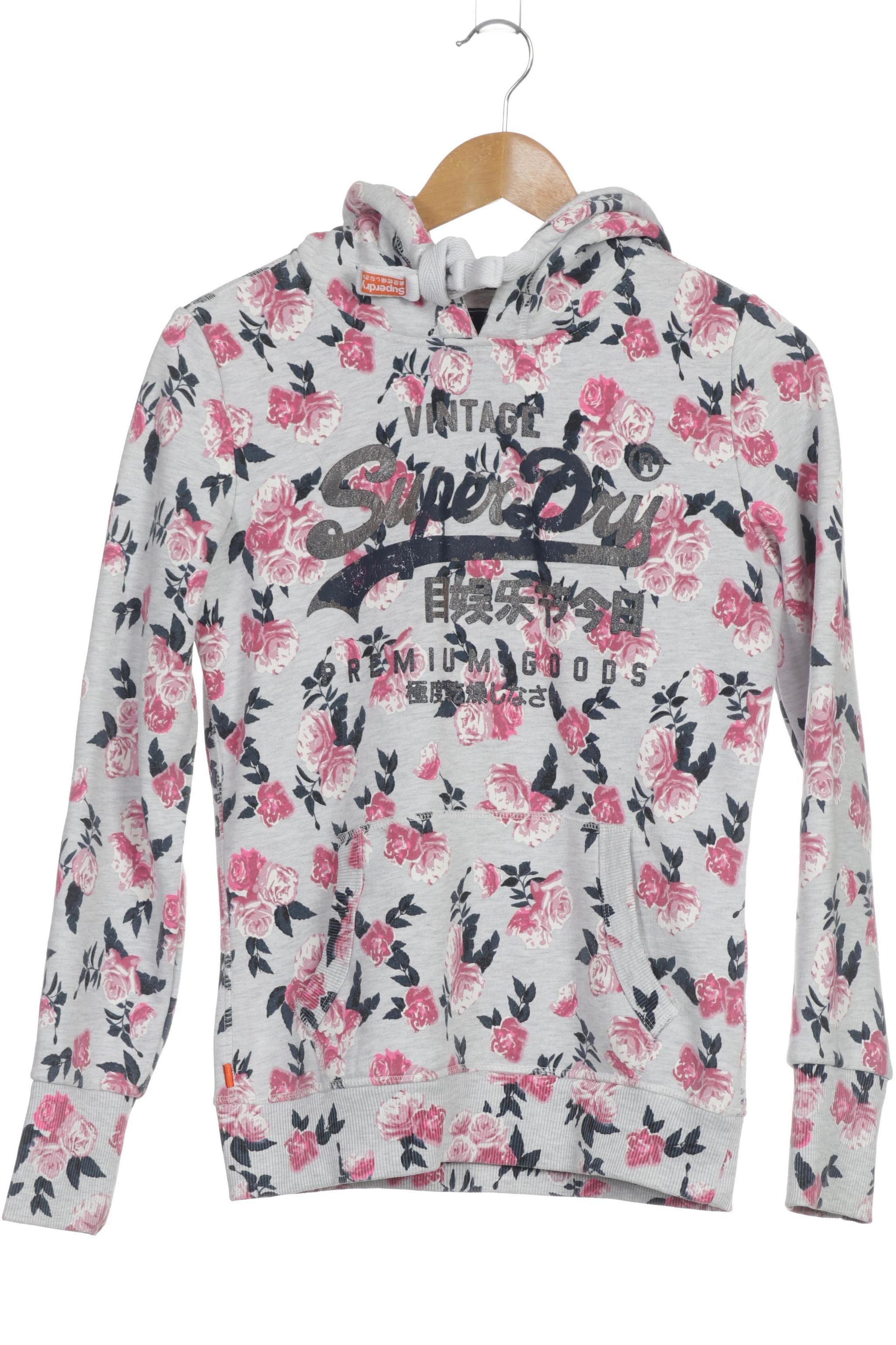 

Superdry Damen Kapuzenpullover, grau, Gr.