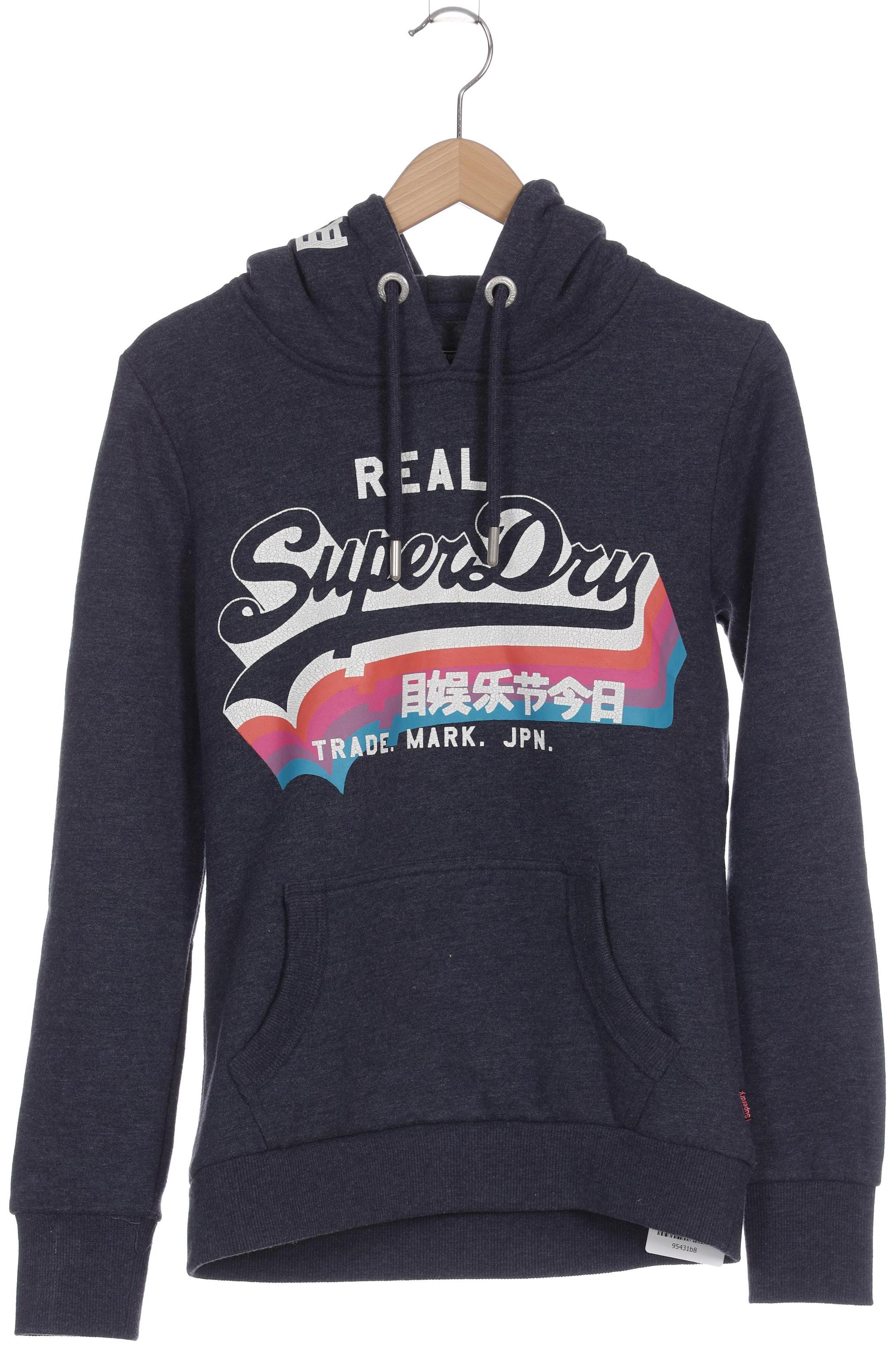 

Superdry Damen Kapuzenpullover, blau, Gr. 36