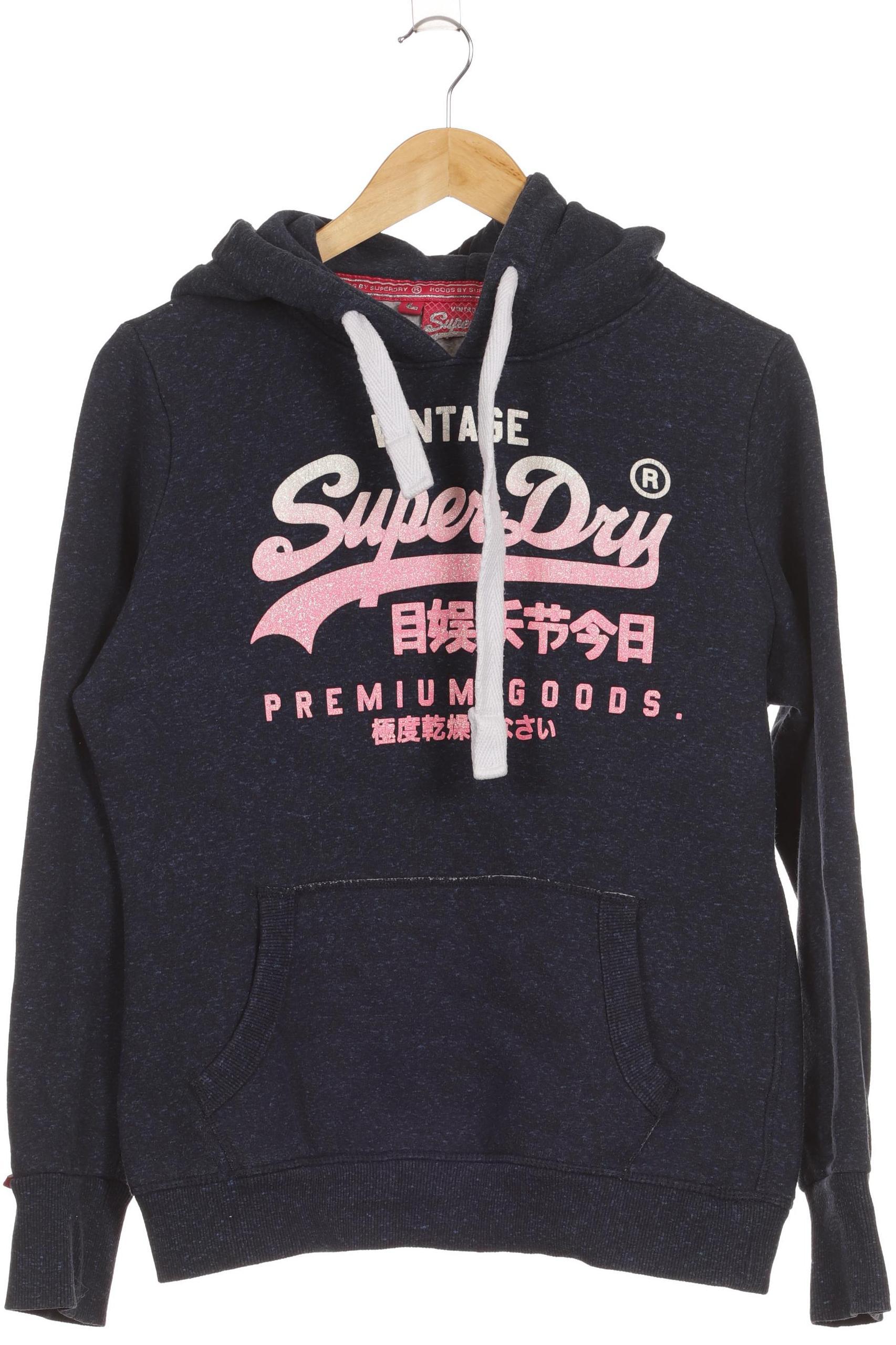 

Superdry Damen Kapuzenpullover, blau, Gr.