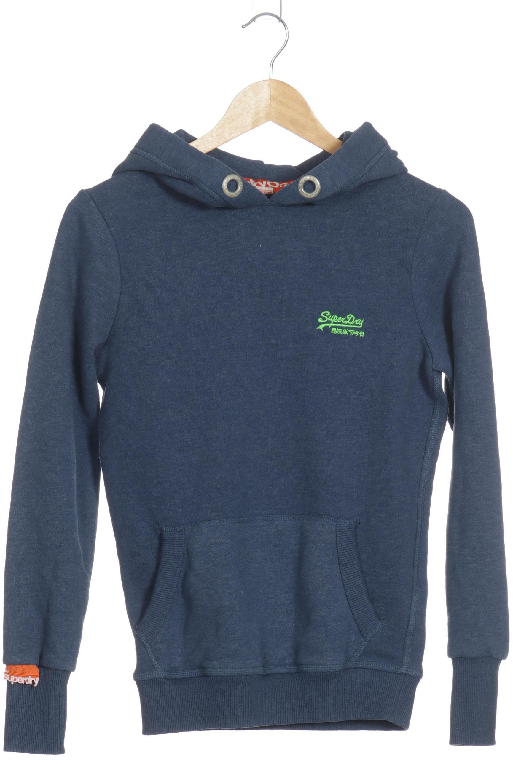 

Superdry Damen Kapuzenpullover, blau, Gr.