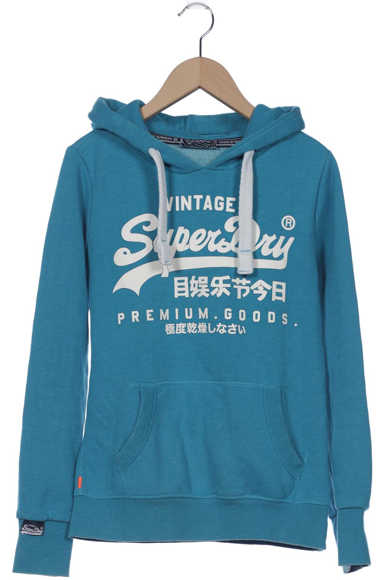 

Superdry Damen Kapuzenpullover, blau, Gr. 36