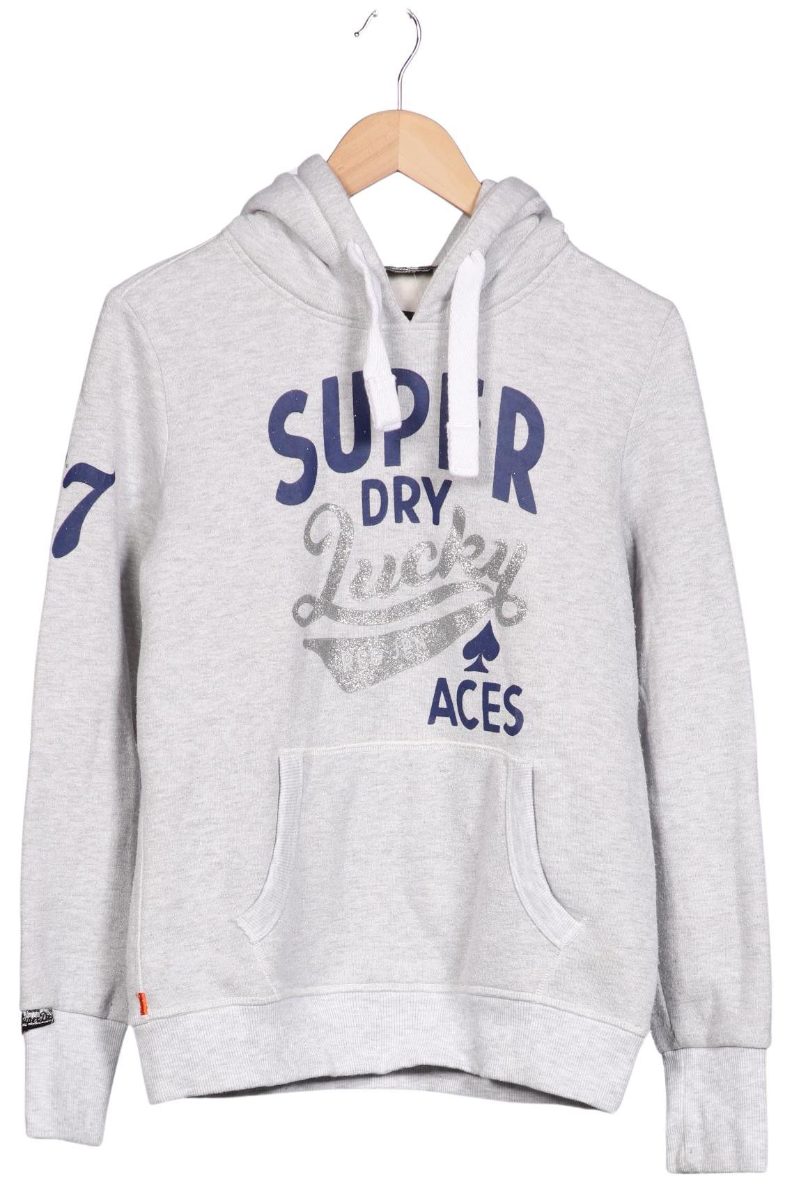 

Superdry Damen Kapuzenpullover, grau, Gr. 38