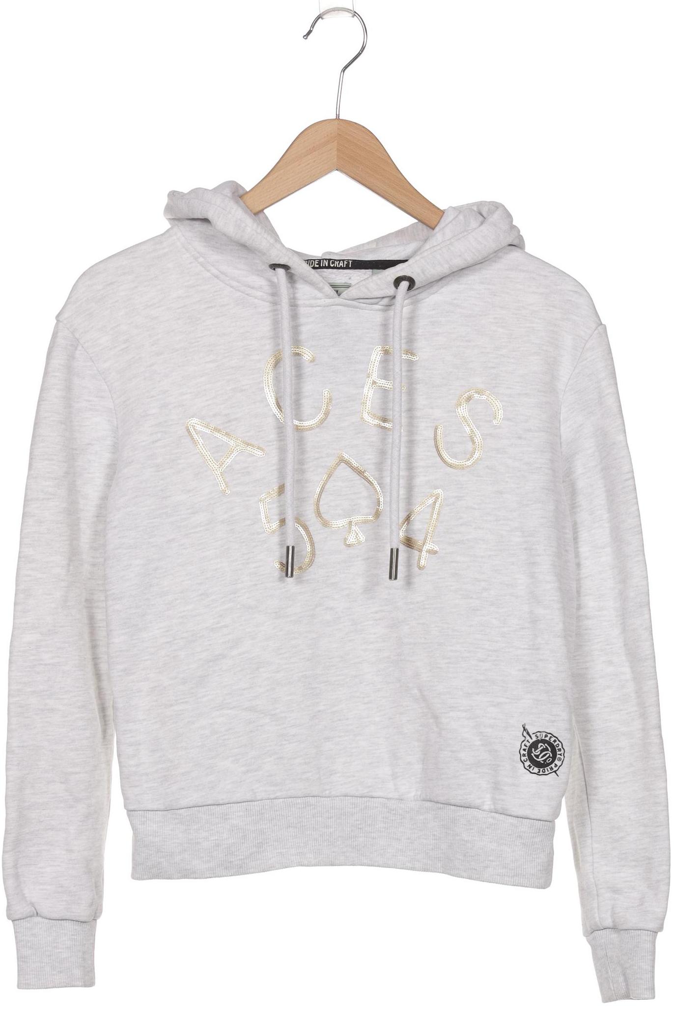 

Superdry Damen Kapuzenpullover, grau, Gr. 34