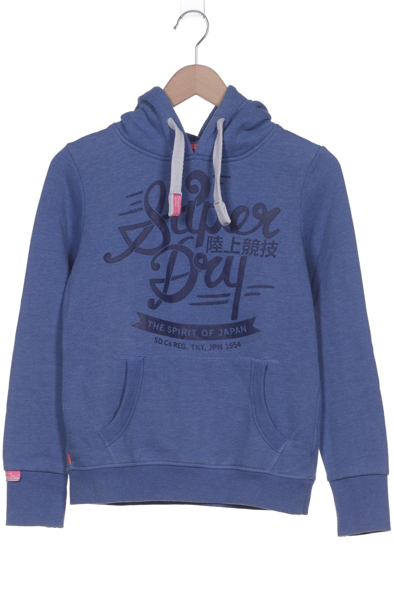 

Superdry Damen Kapuzenpullover, blau, Gr. 38