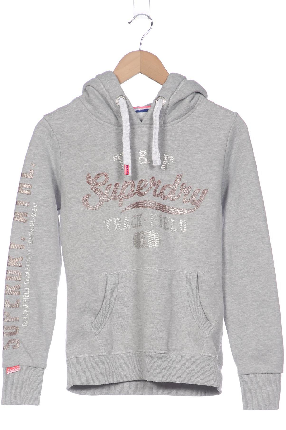 

Superdry Damen Kapuzenpullover, grau, Gr. 38