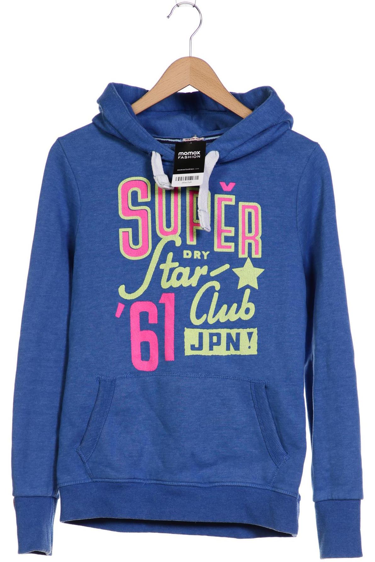 

Superdry Damen Kapuzenpullover, blau, Gr. 42
