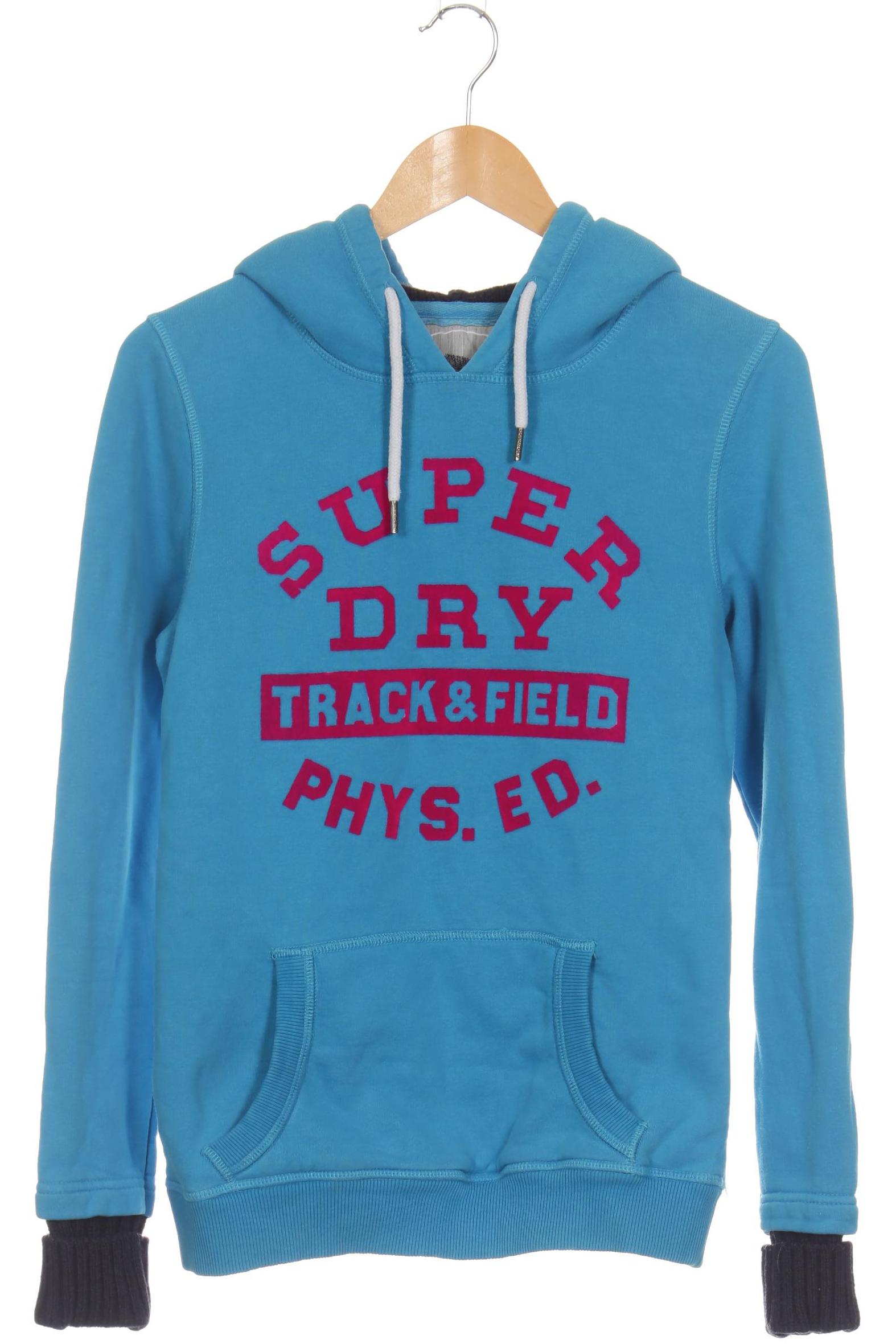 

Superdry Damen Kapuzenpullover, blau, Gr. 38