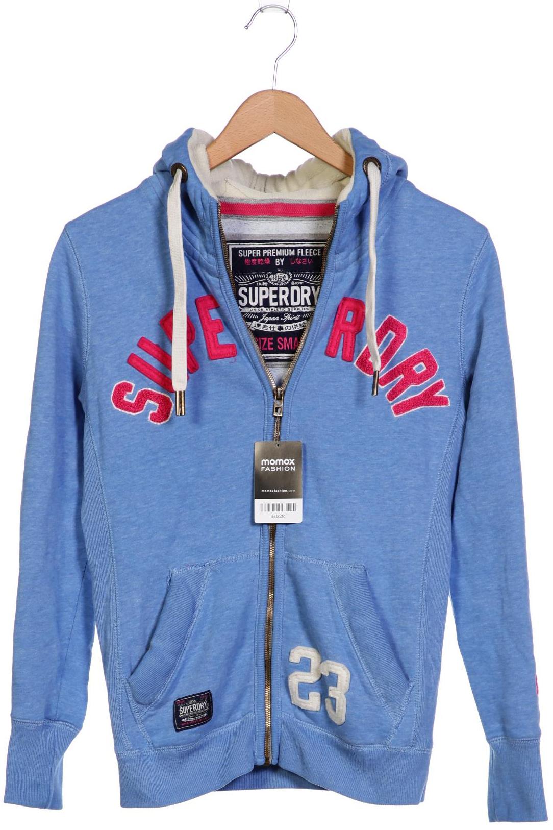

Superdry Damen Kapuzenpullover, blau, Gr. 36