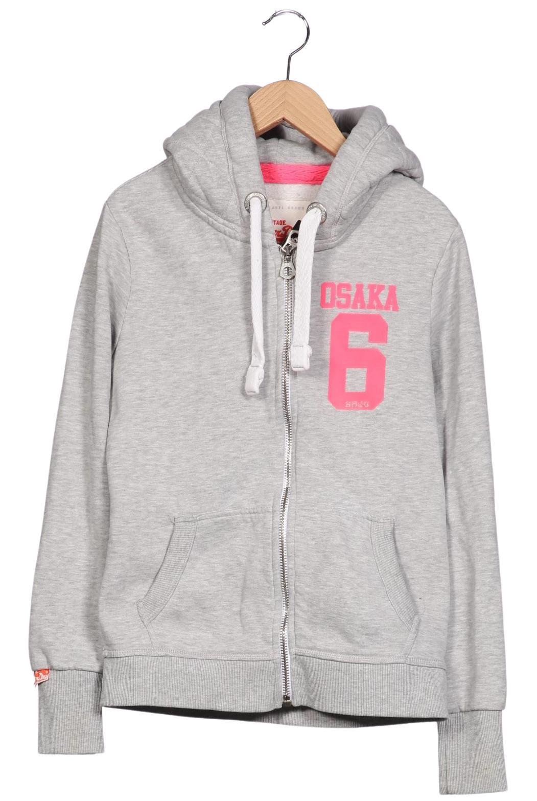 

Superdry Damen Kapuzenpullover, grau, Gr. 38